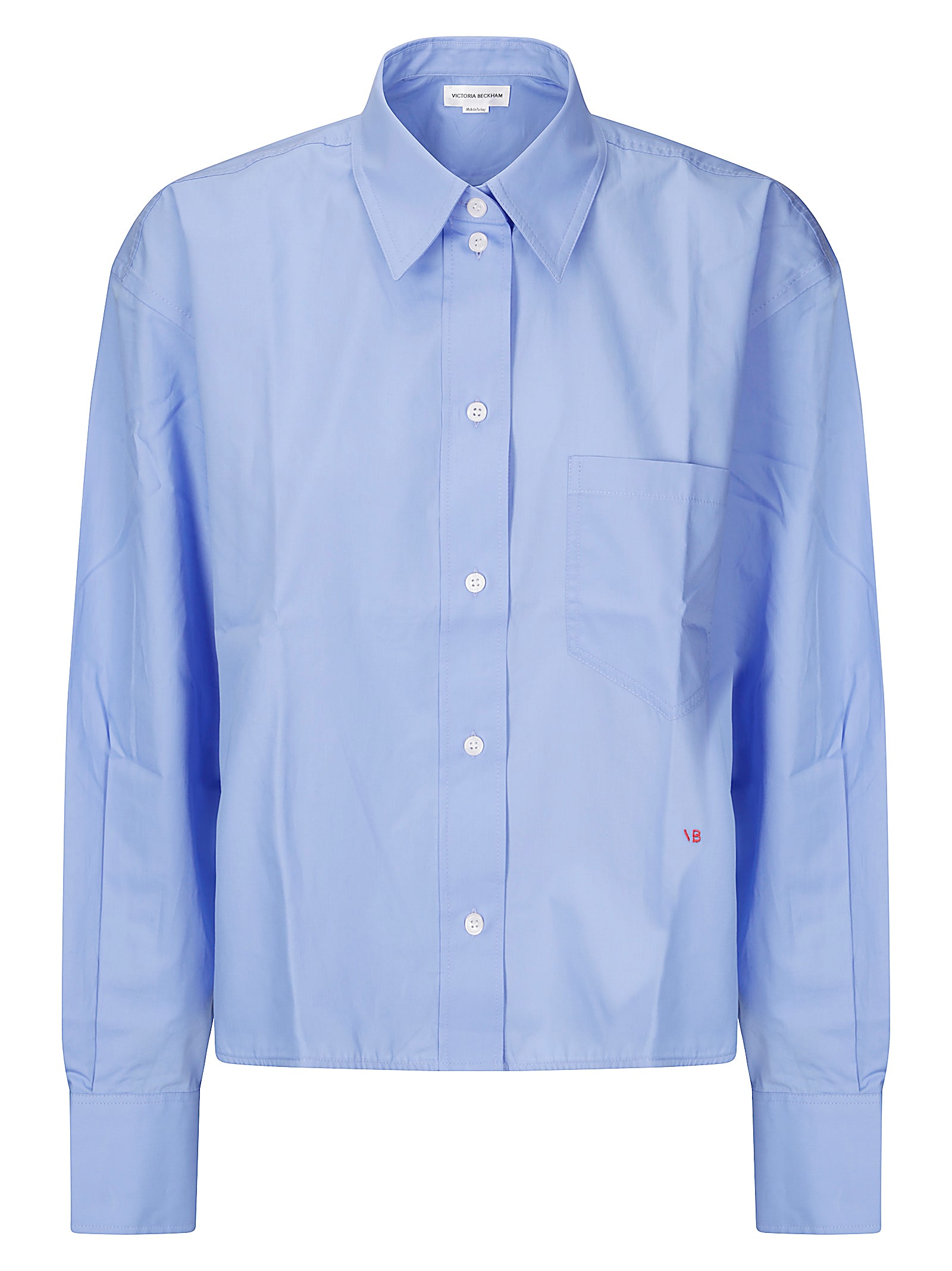 Victoria Beckham Cropped Long Sleeve Shirt
