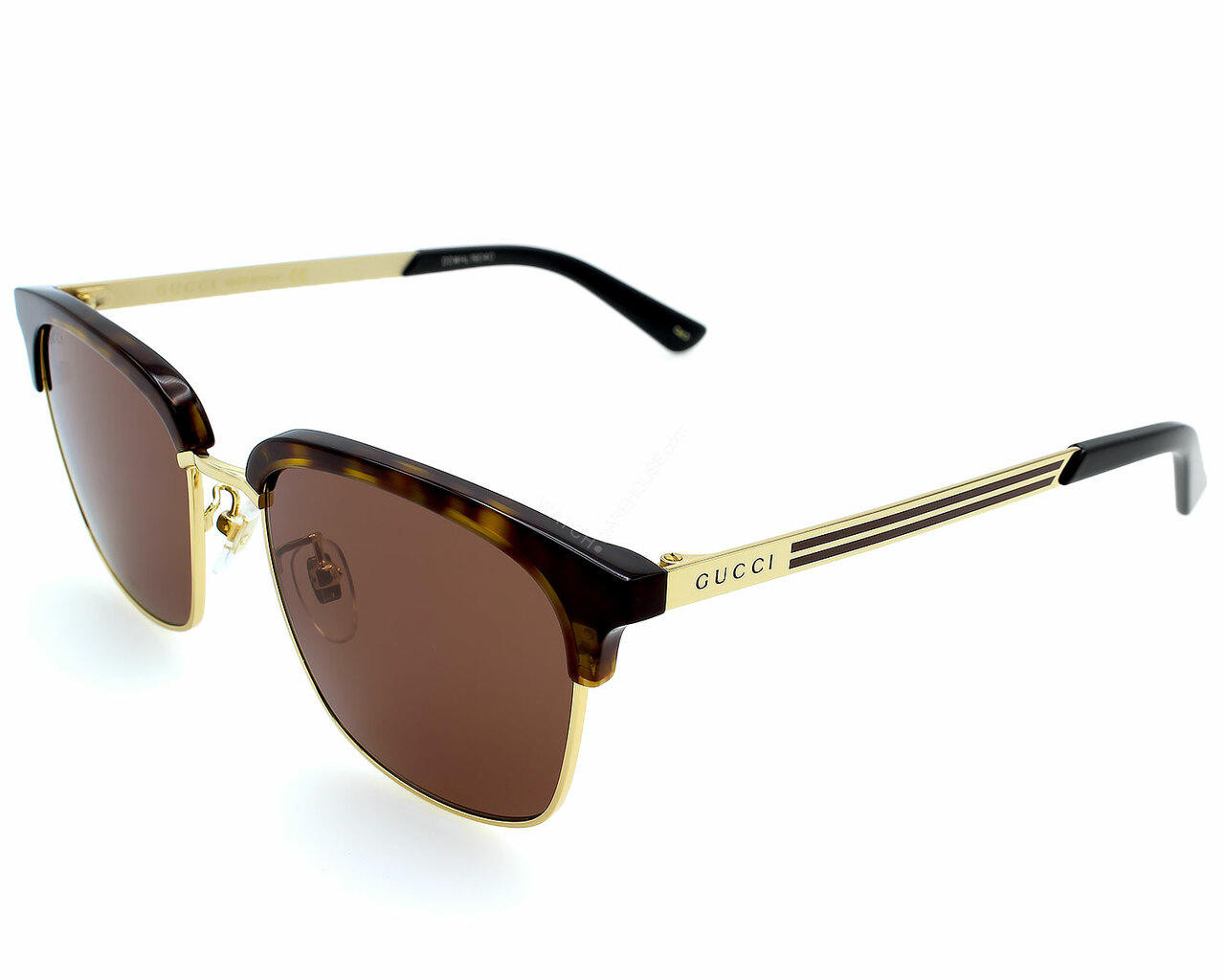 GUCCI Havana/Brown Lens 55-18-145MM Men's Sunglasses GG0697S 002