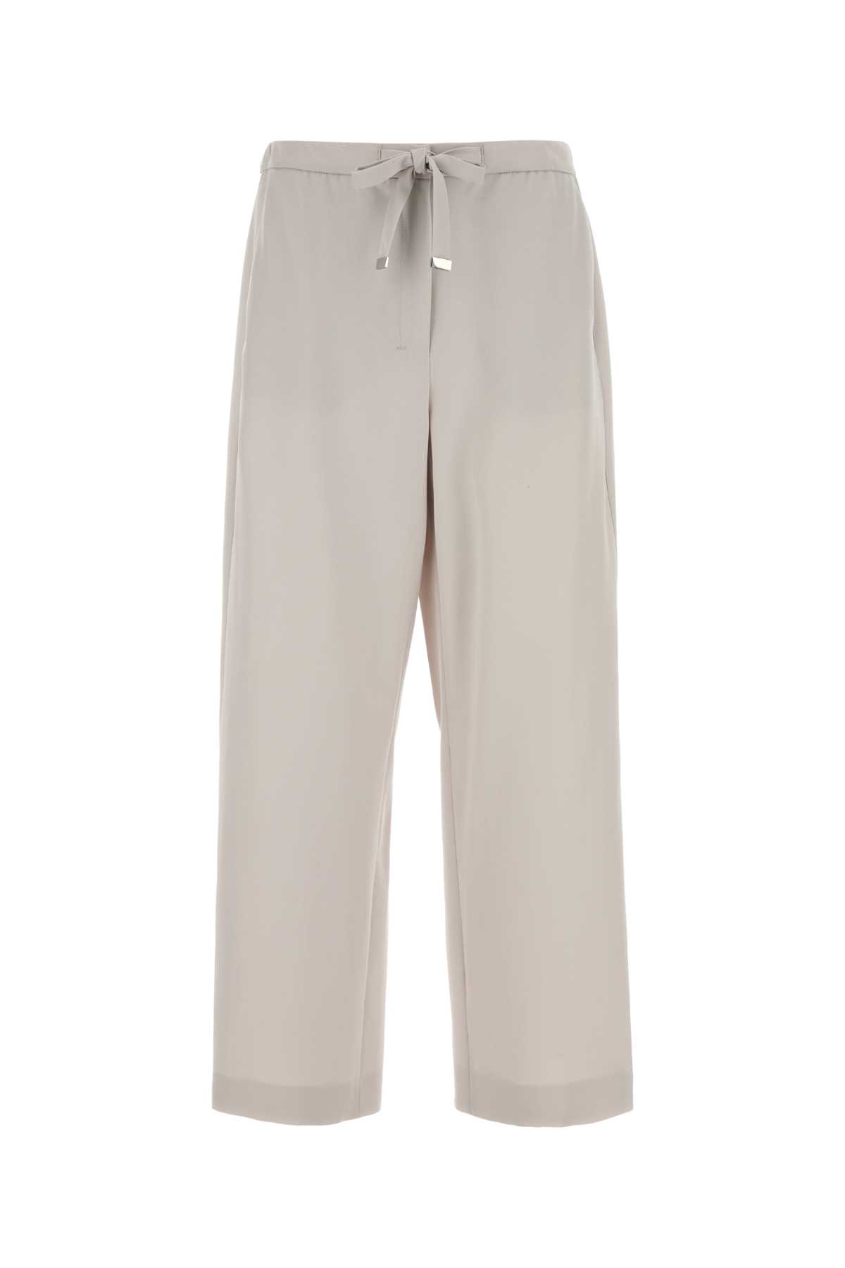 'S Max Mara Light Grey Wool Argenta Wide-leg Pant
