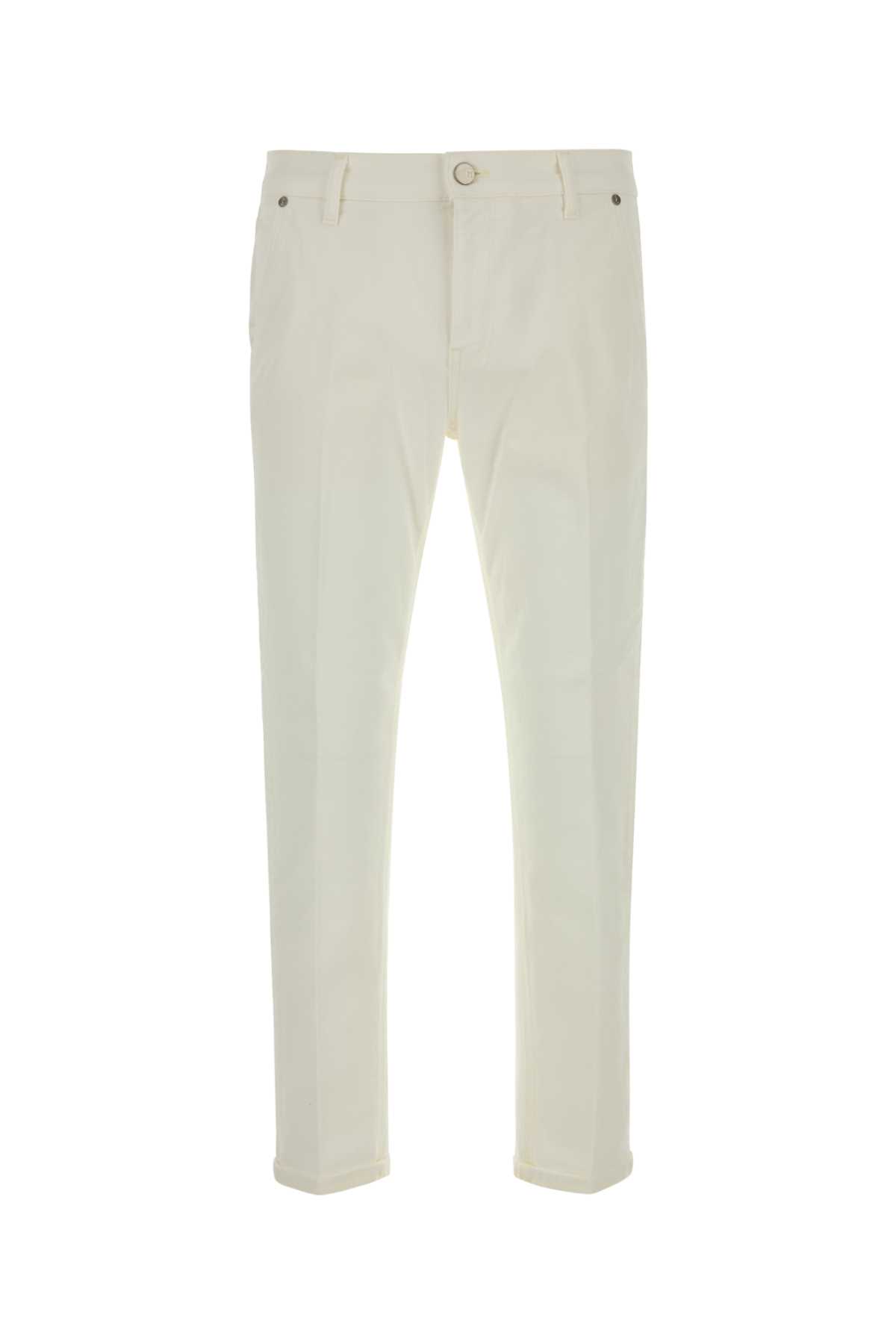 PT Torino White Stretch Denim Jeans
