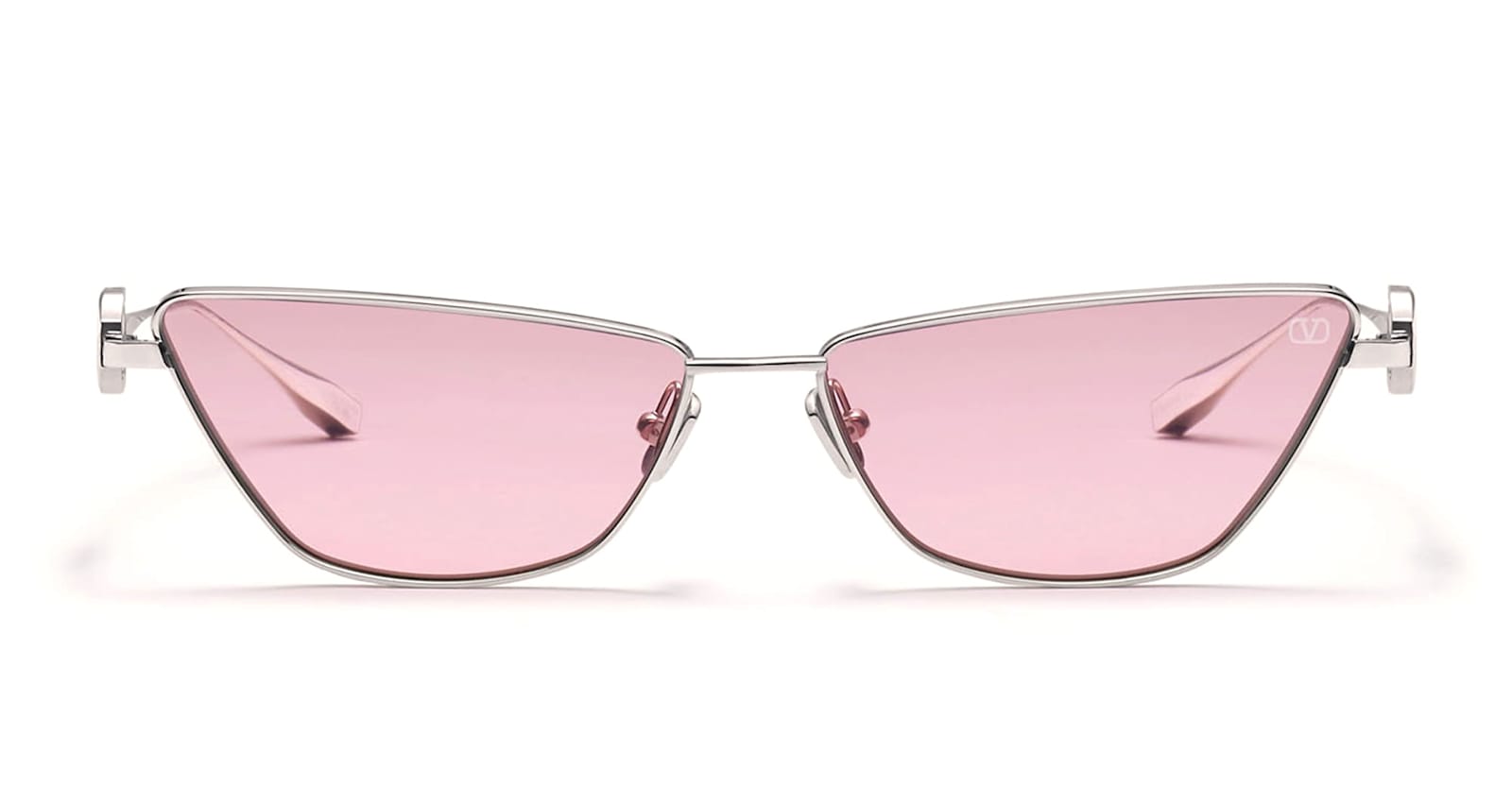 Valentino Eyewear Vlogo Sign - Silver Sunglasses