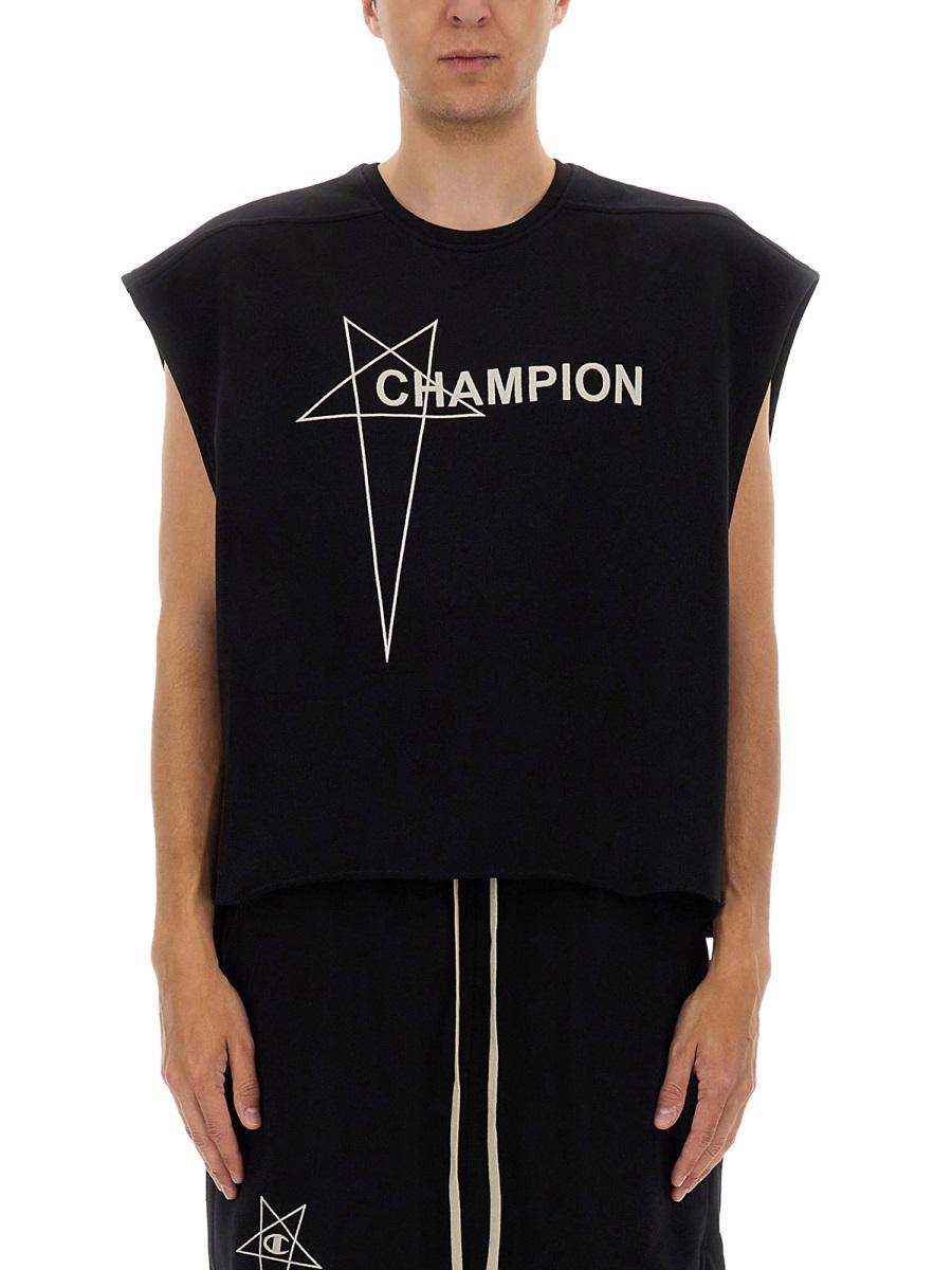 Rick Owens X Champion Cropped Micro Tatlin T-Shirt