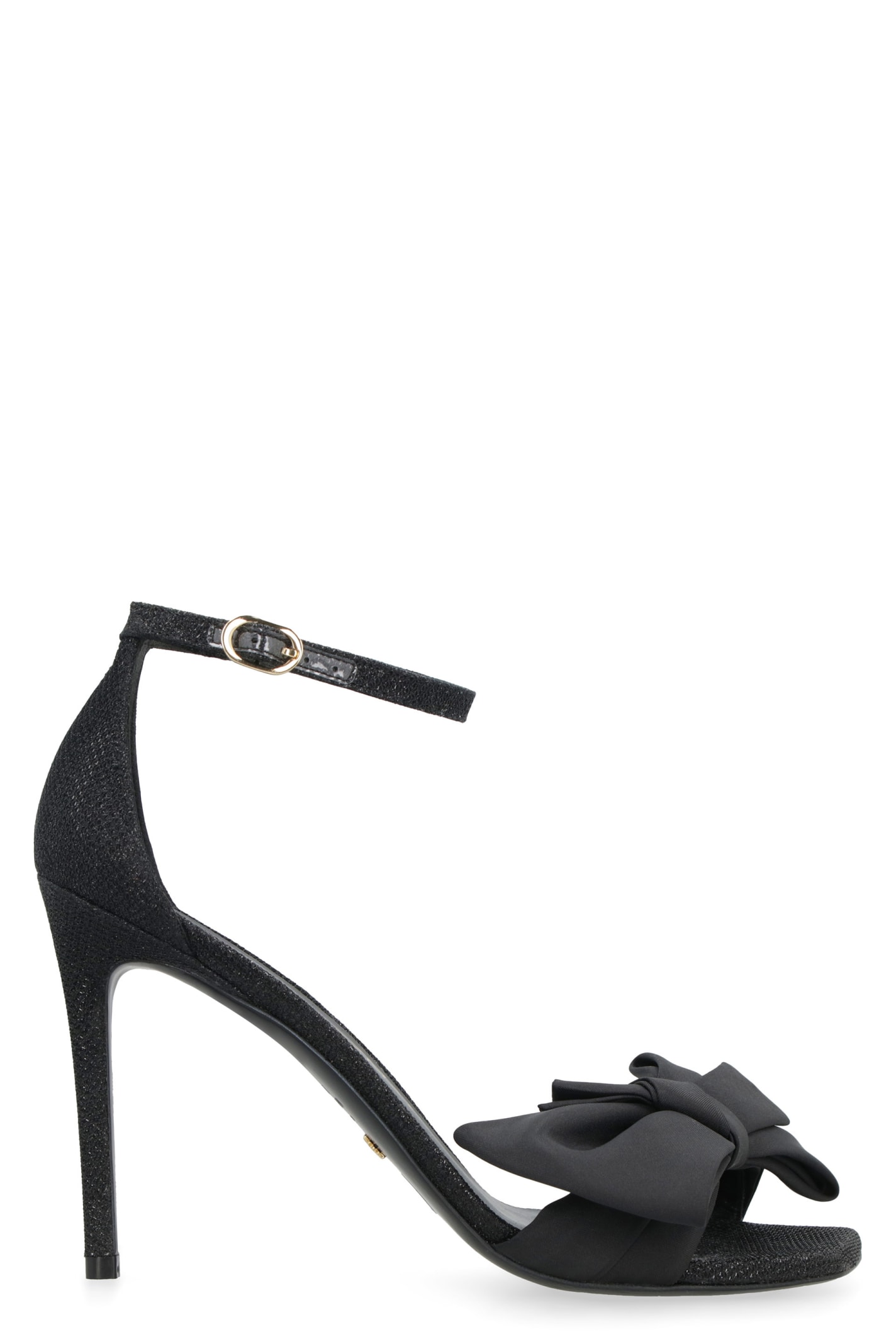 Stuart Weitzman Nudist Curve Fabric Sandals