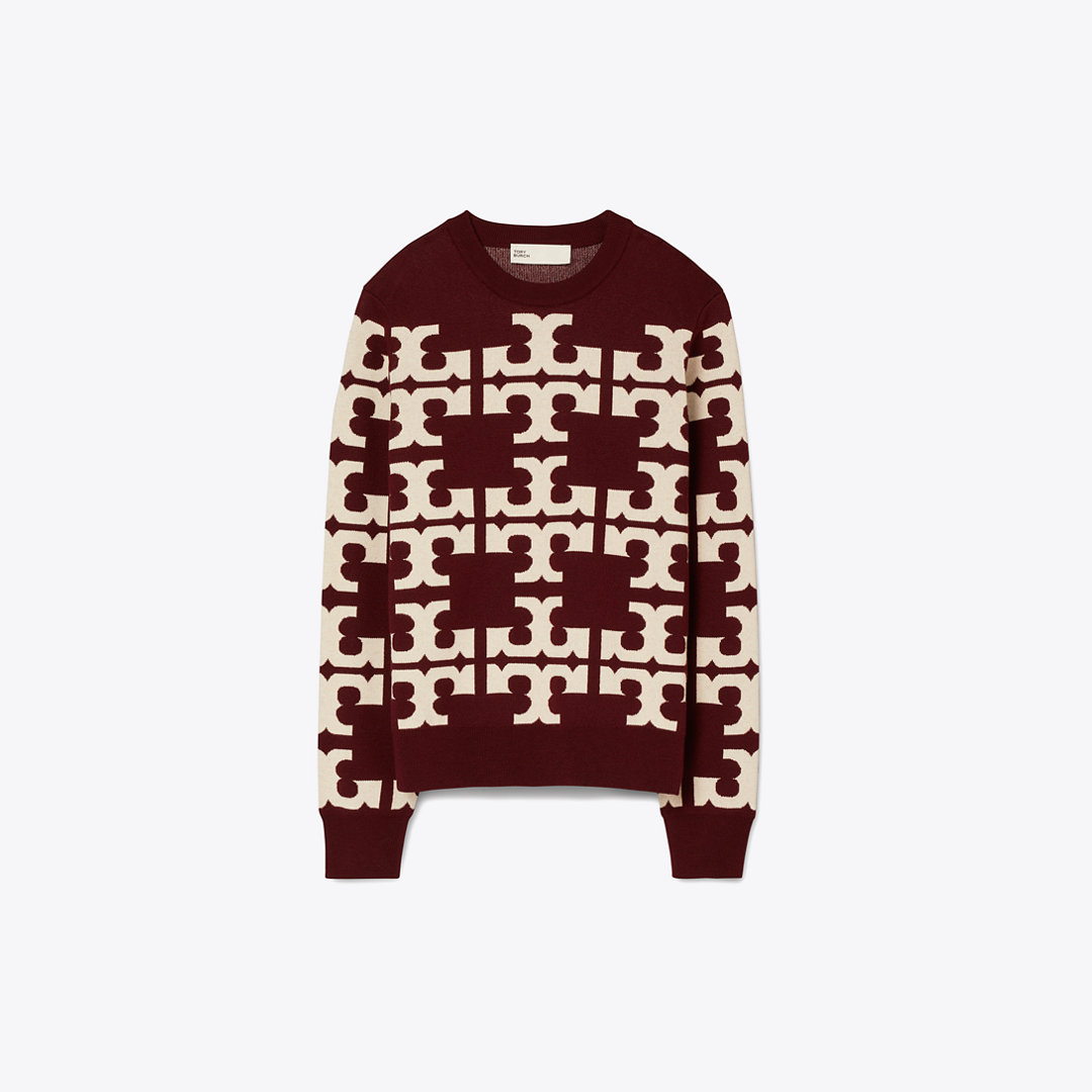 Tory Burch Wool Logo Sweater