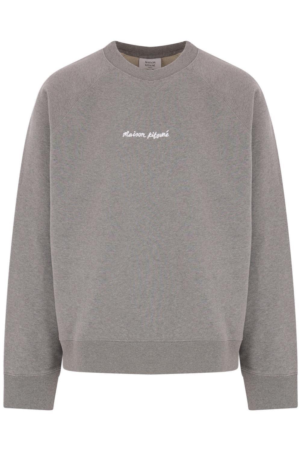 Maison Kitsuné Embroidery Oversize Raglan Sweatshirt