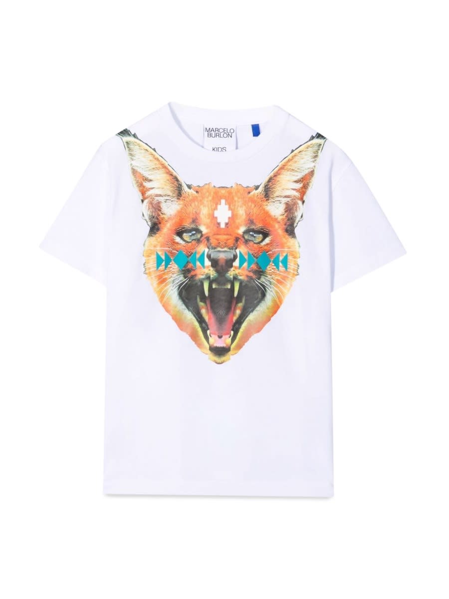 Marcelo Burlon T-shirt In Jersey Di Cotone Con Stampa