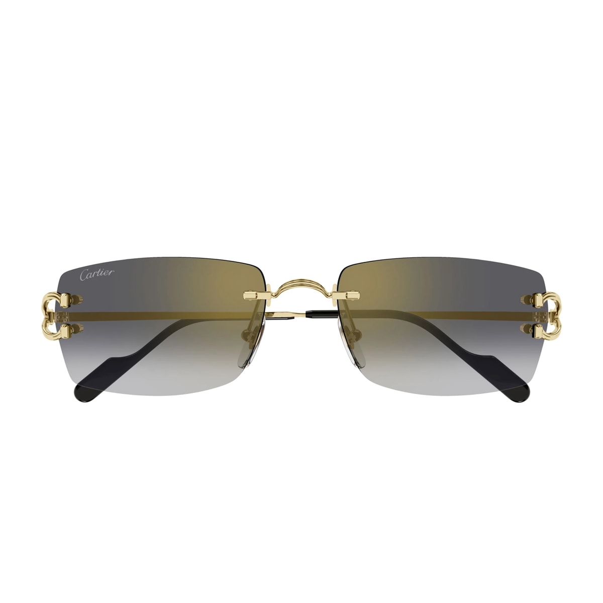 Cartier Eyewear Cartier Ct0550s Décor C Classique De Cartier 001 Gold Grey Sunglasses