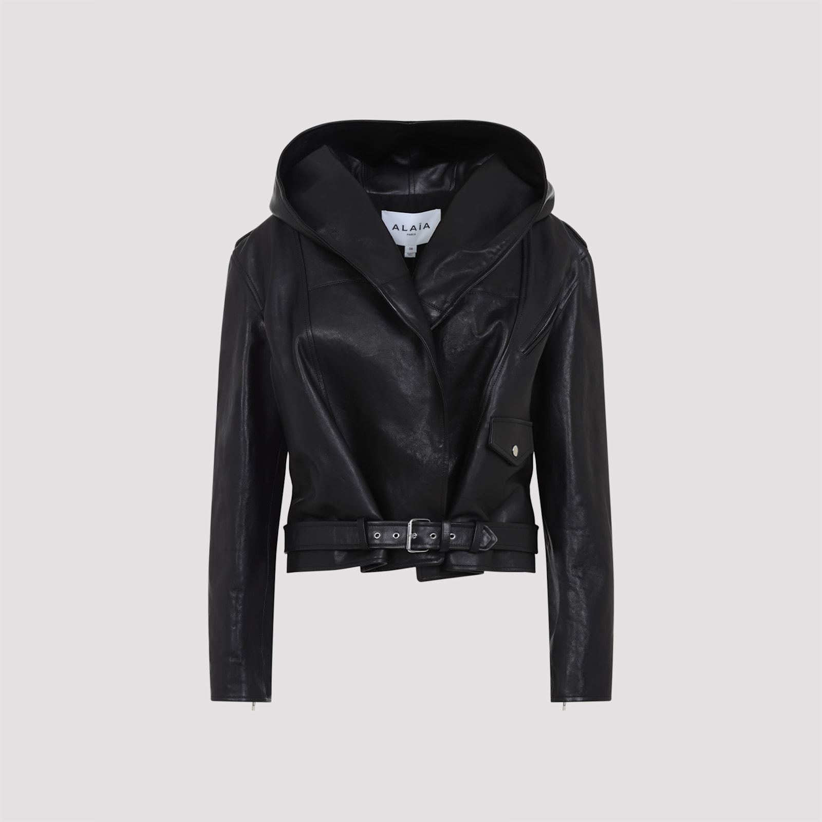 Alaia biker Hooded Jacket