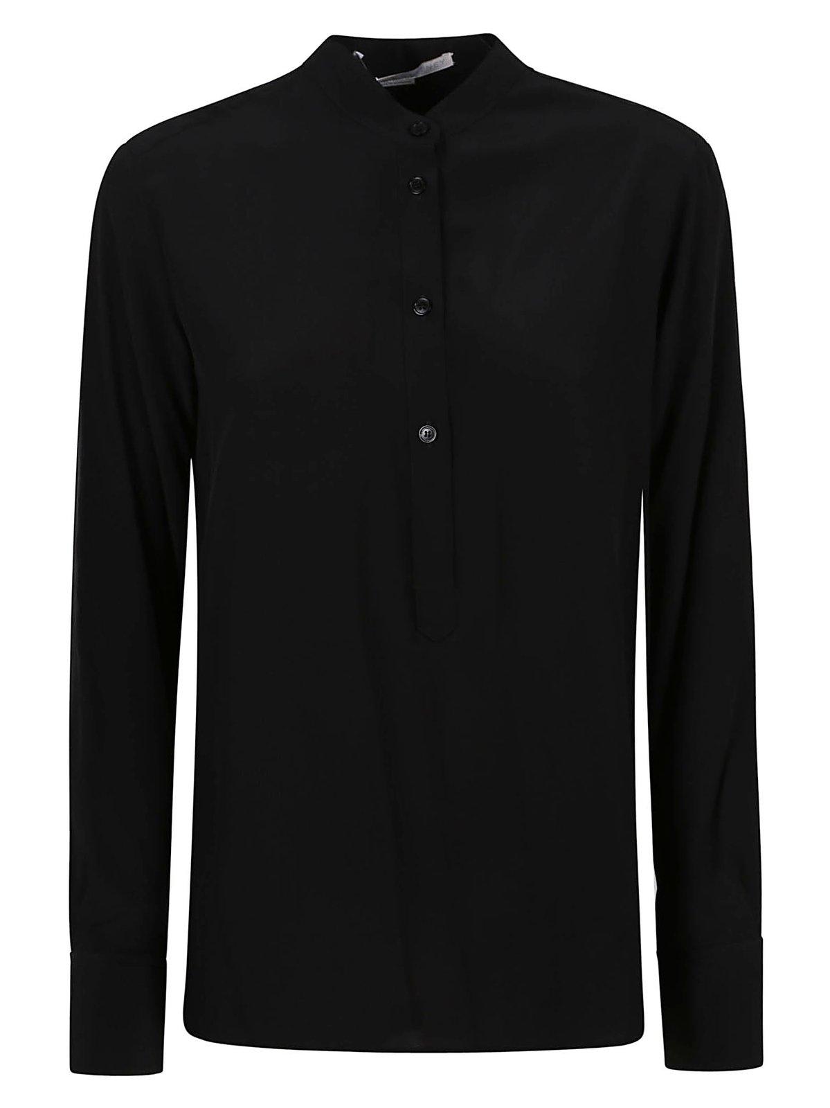 Stella McCartney Band-collar Long Sleeved Blouse