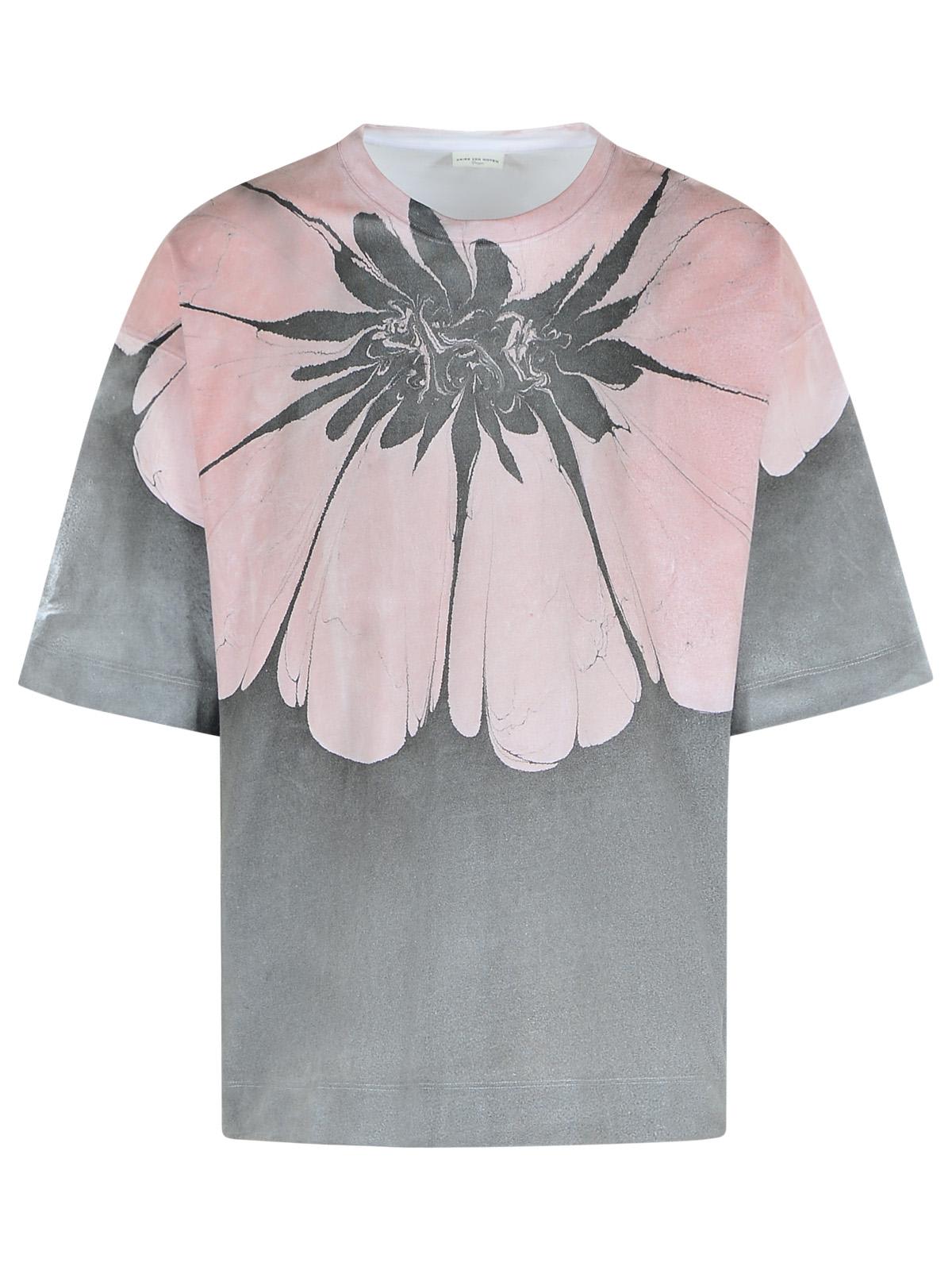Dries Van Noten hen Grey Cotton T-shirt