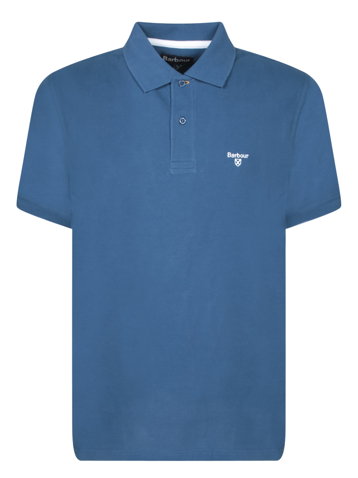 Barbour Blue Piquet Polo Shirt