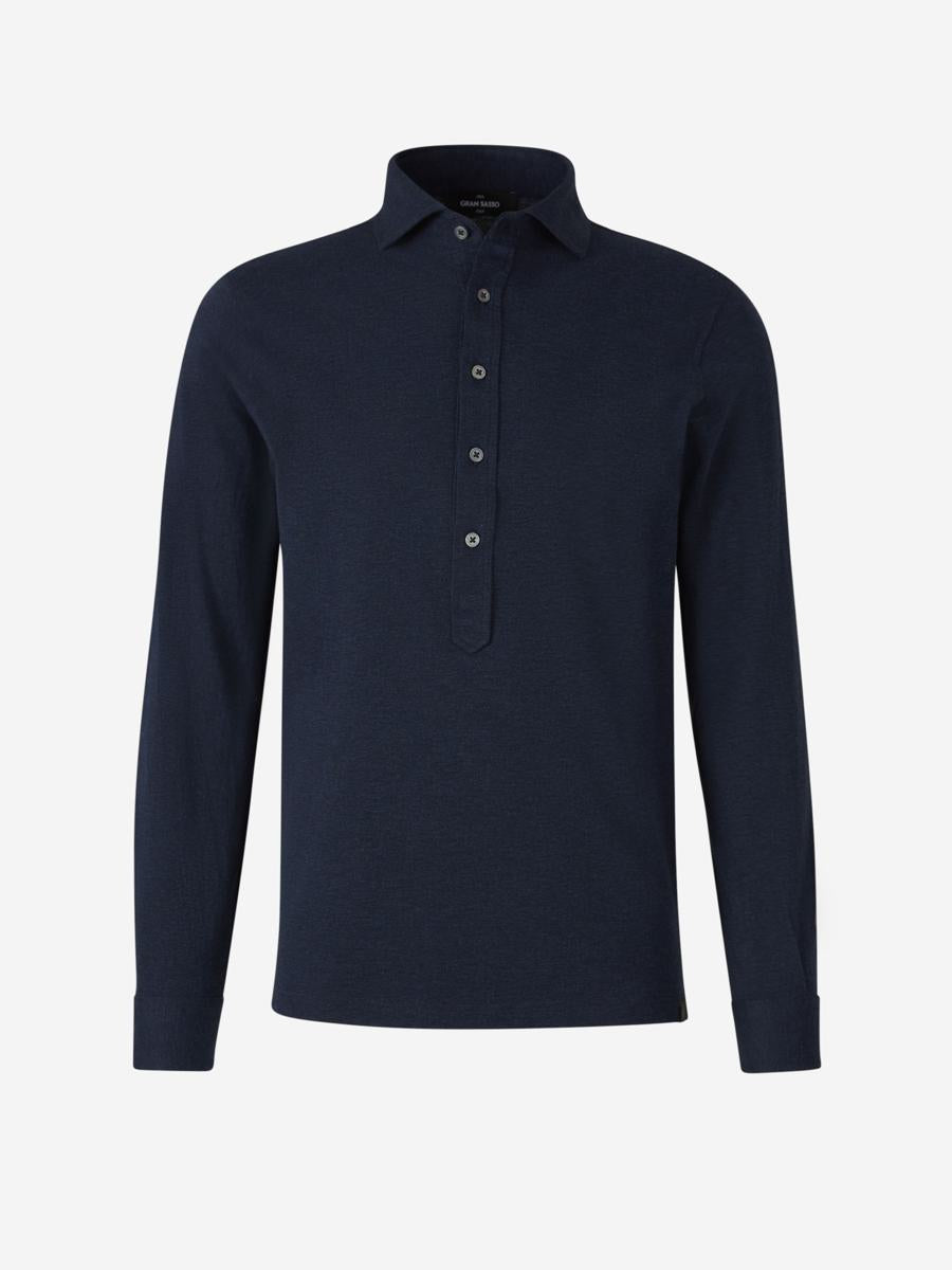 Gran Sasso Piqué Wool Polo