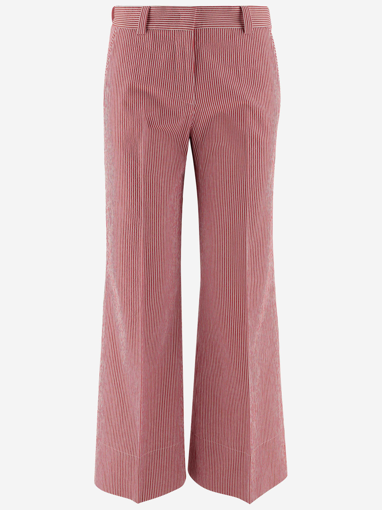 QL2 Cotton Blend Pants With Striped Pattern