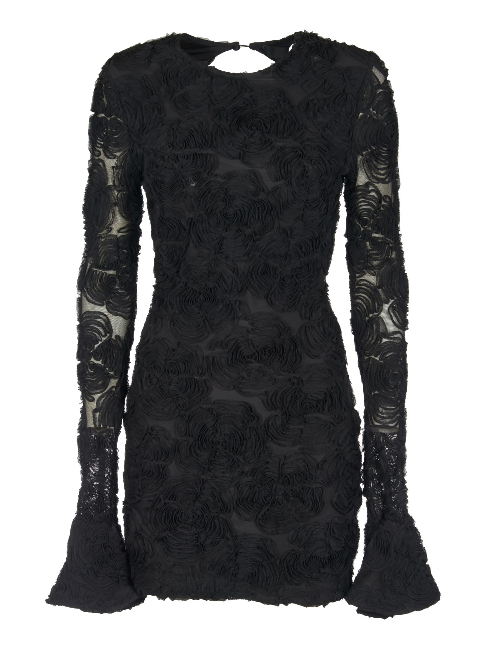 Rotate by Birger Christensen Floral Applique Short Dress