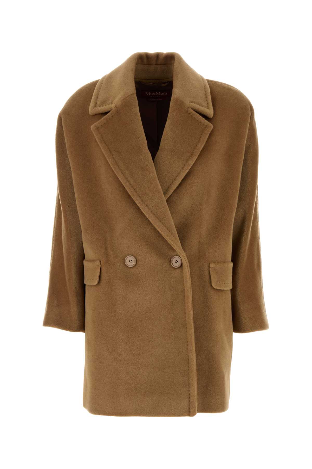 Max Mara Studio Camel Wool Molo Coat