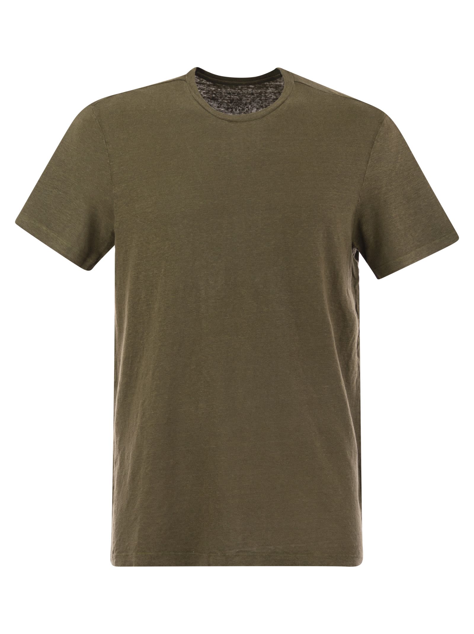 Majestic Filatures Crew-neck Linen T-shirt