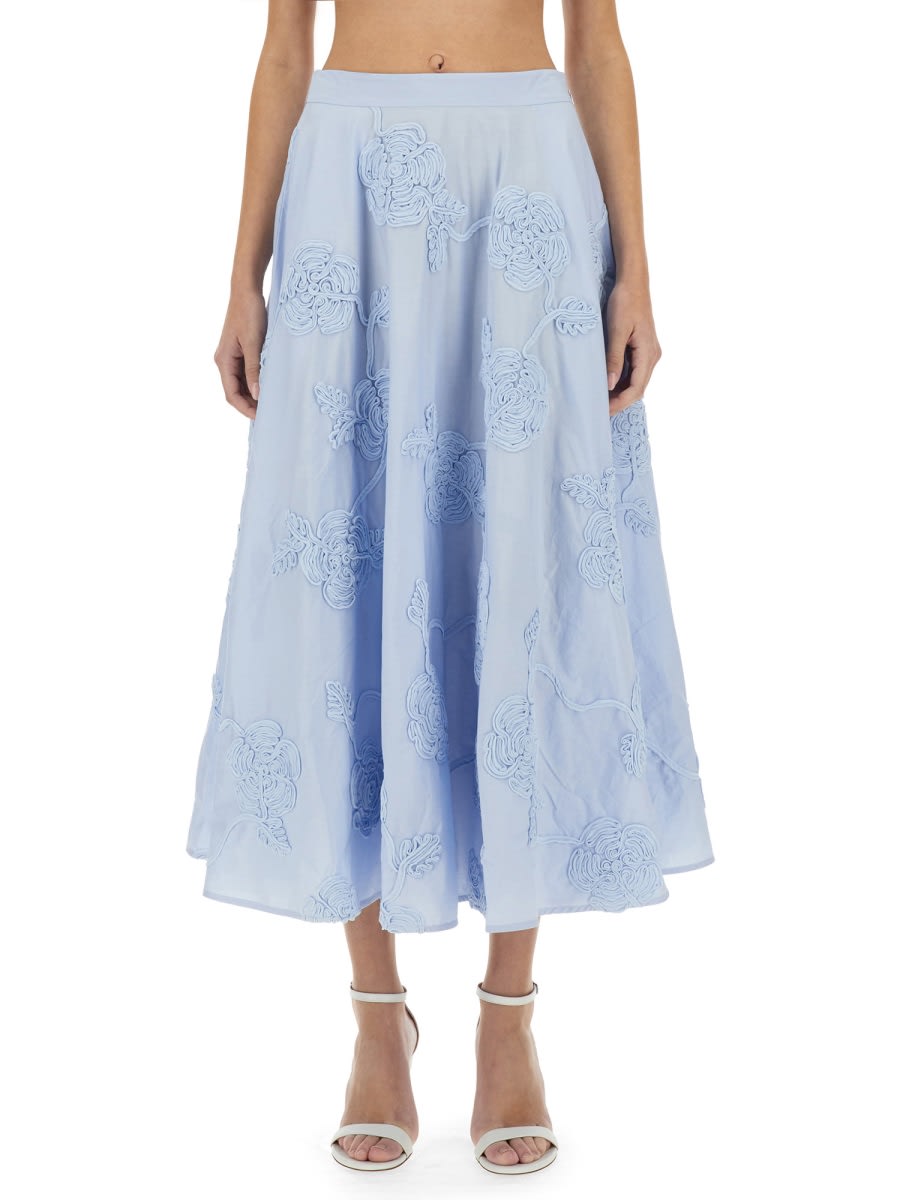 Rotate by Birger Christensen Floral Maxi Skirt