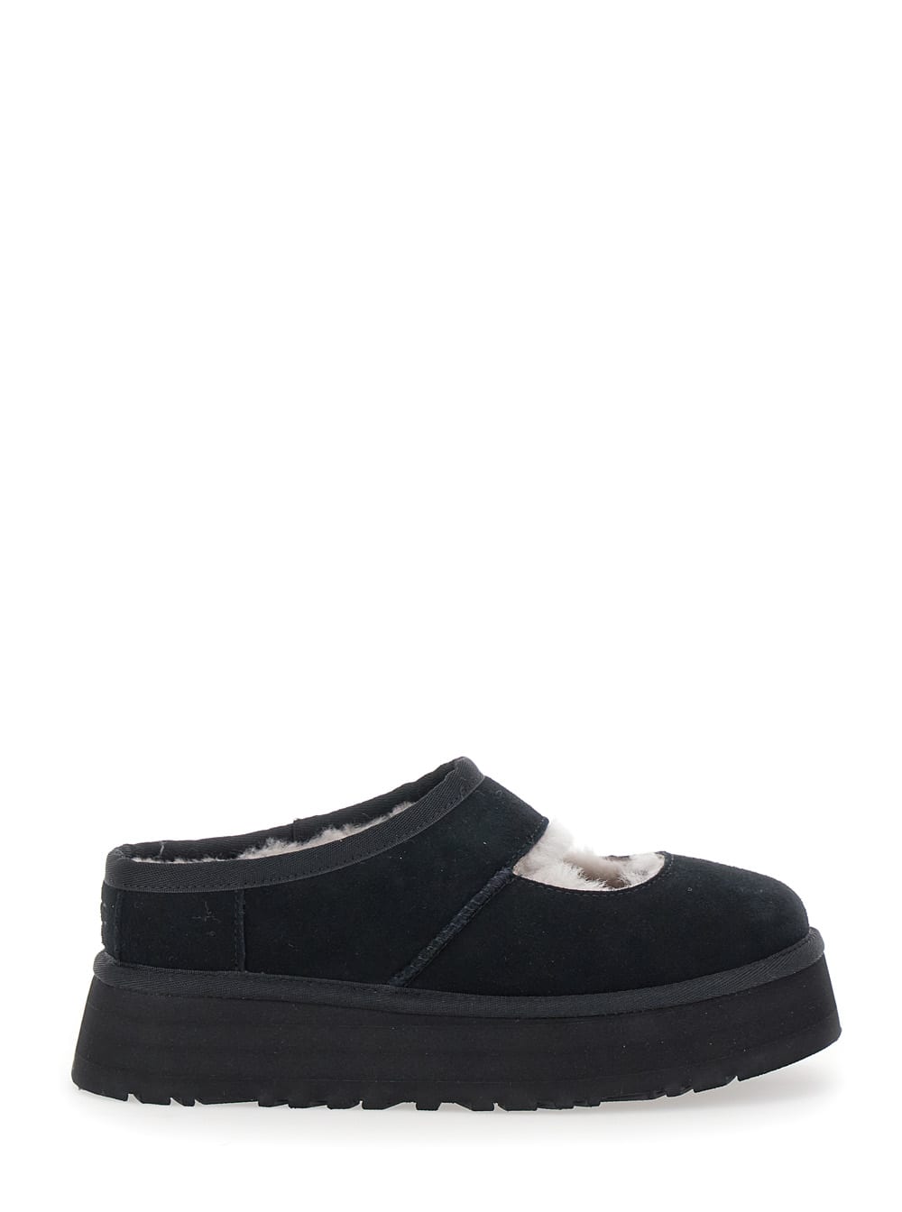 UGG bea Mary Jane Black Mules With Cut-out Detail In Suede Woman