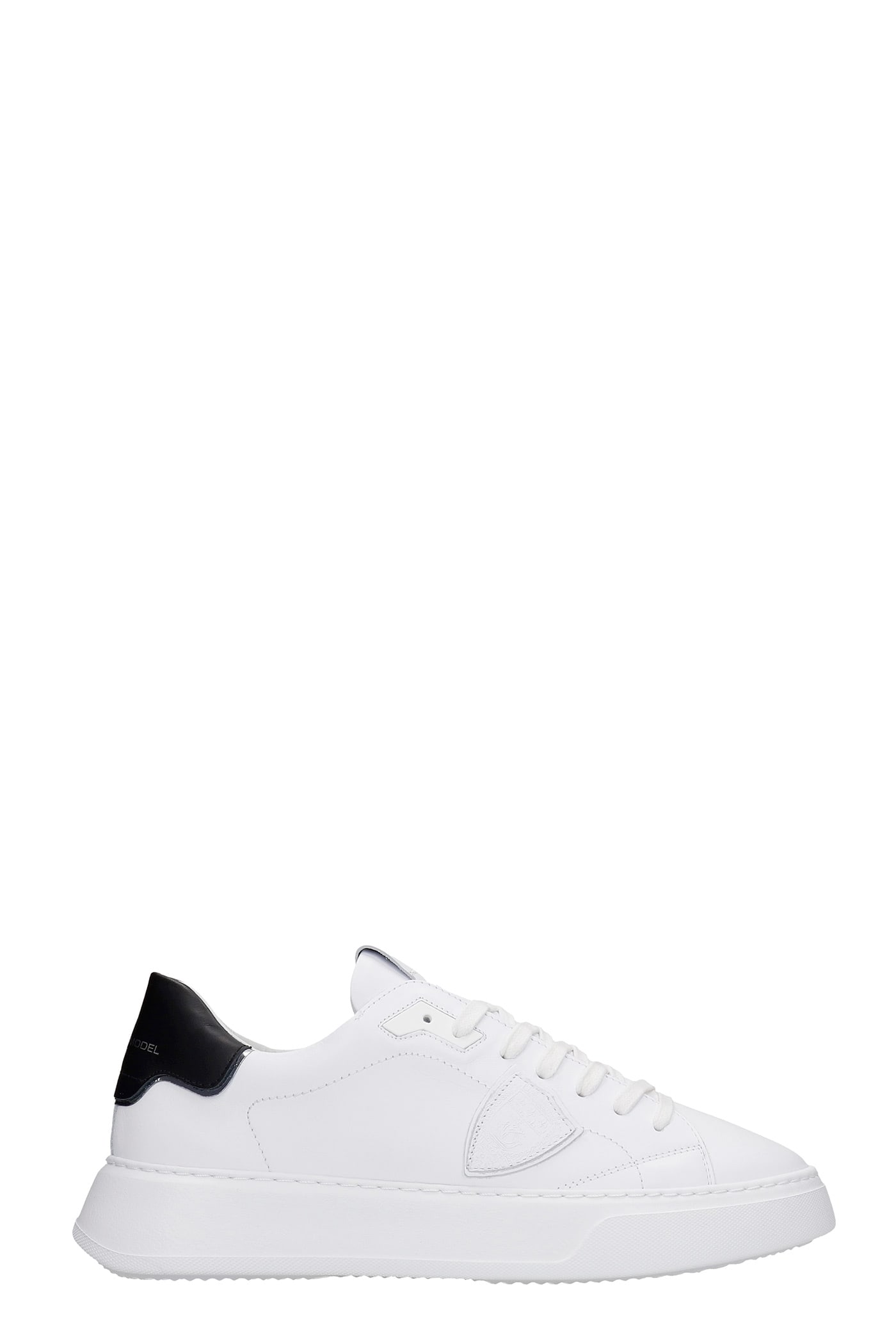 Philippe Model Temple Sneakers In White Leather