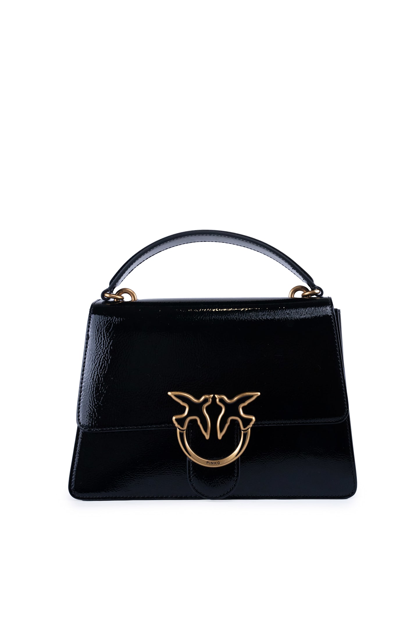 Pinko Love One Top Handle Classic Light Shiny Bag
