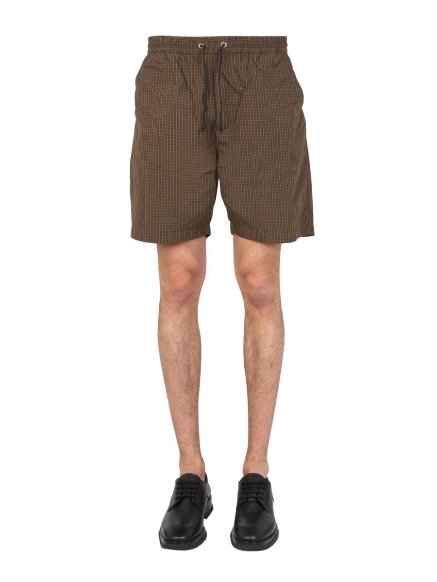 Universal Works Bermuda With Check Pattern