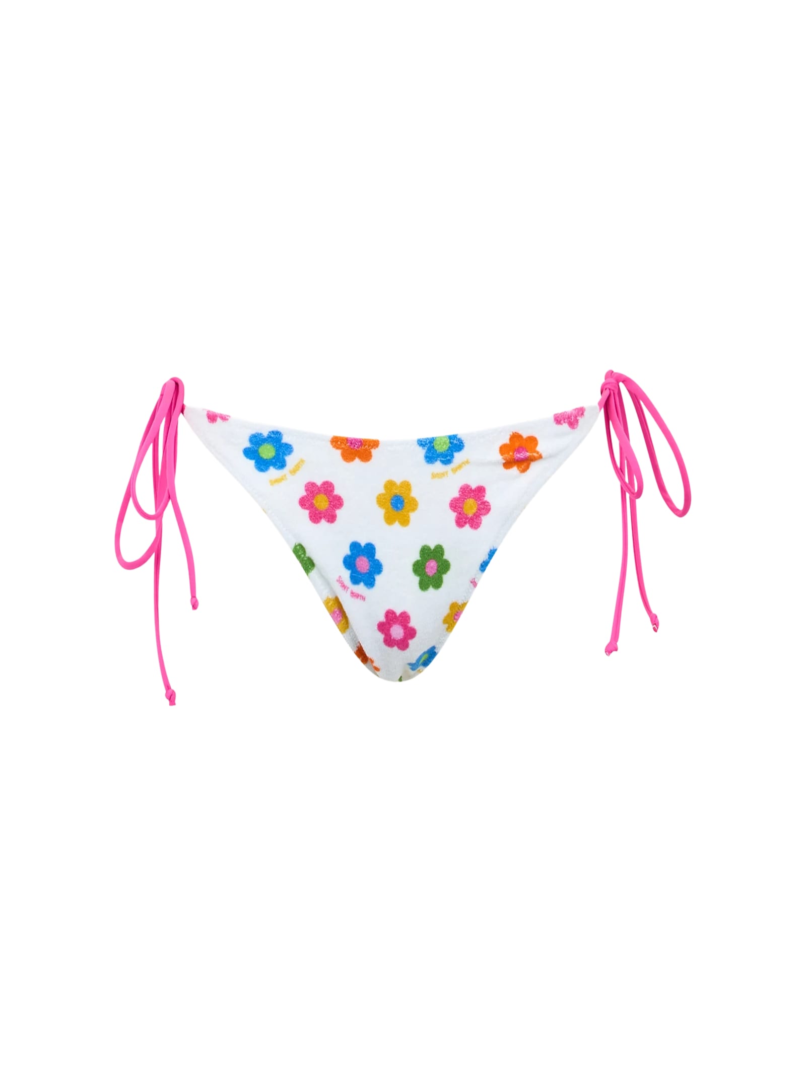 MC2 Saint Barth Woman Terry Classic Swim Briefs Marielle With Daisy Print