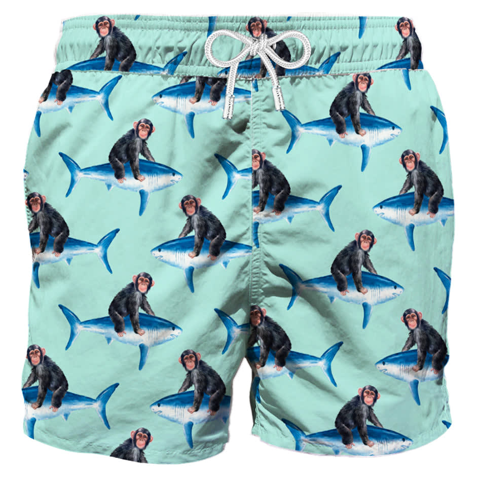 MC2 Saint Barth Monkey Riding Mid-length Swim Shorts