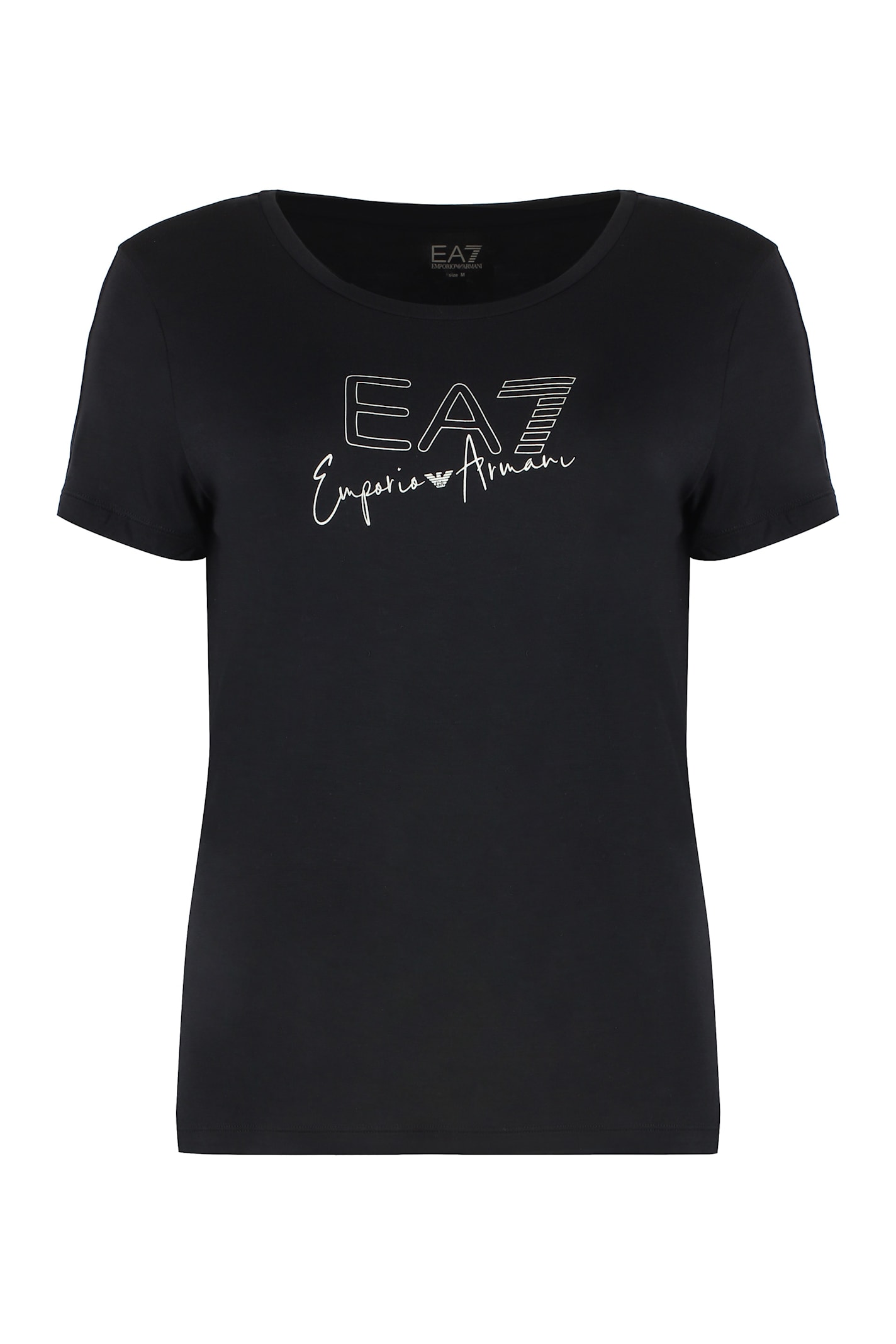 EA7 Viscose Crew-neck T-shirt