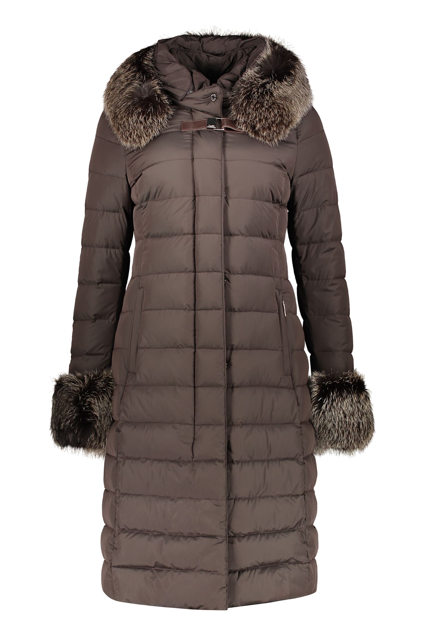 Moorer Hooded Full-zip Down Jacket