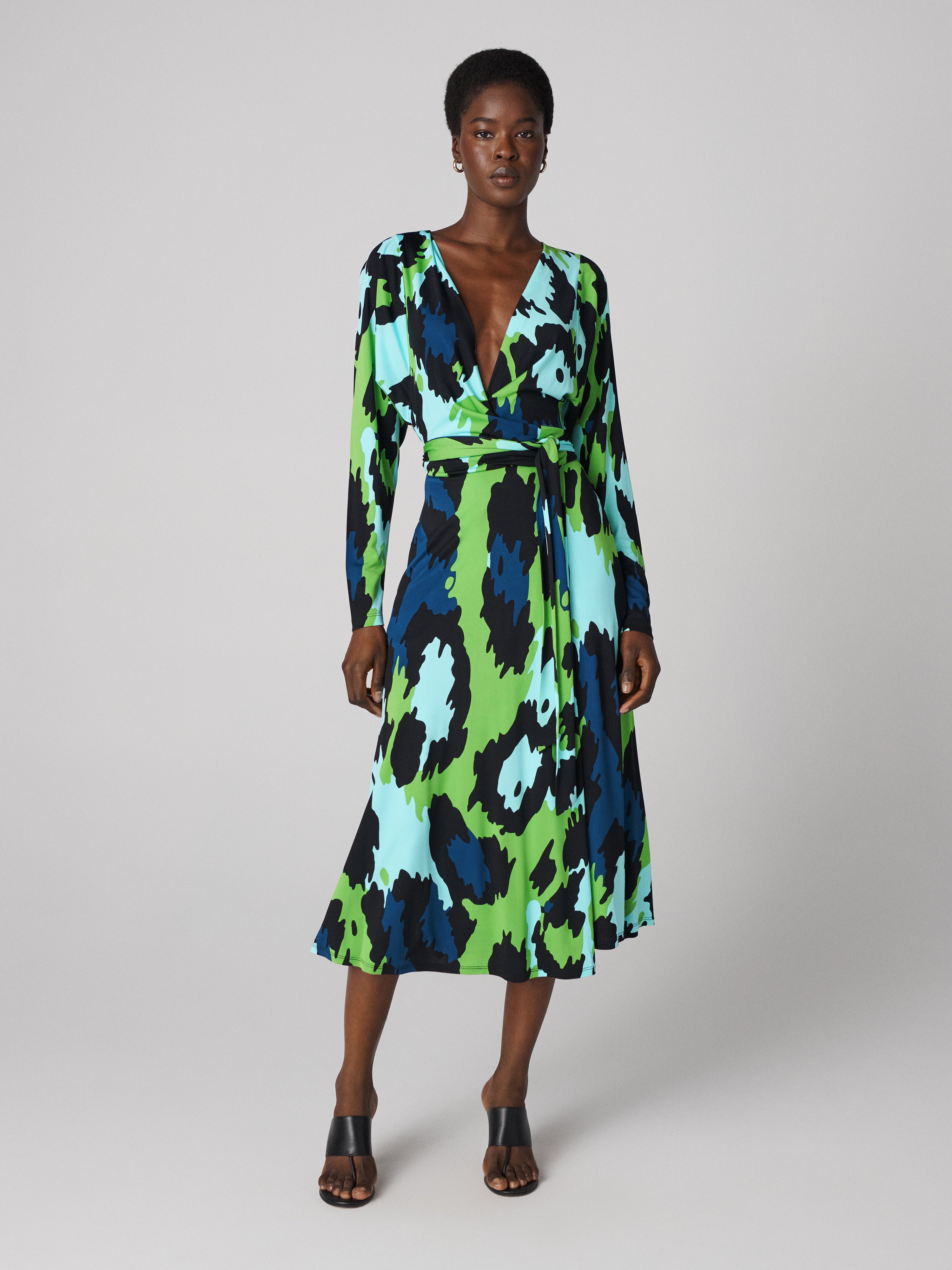 Amara Matte Jersey Wrap Dress