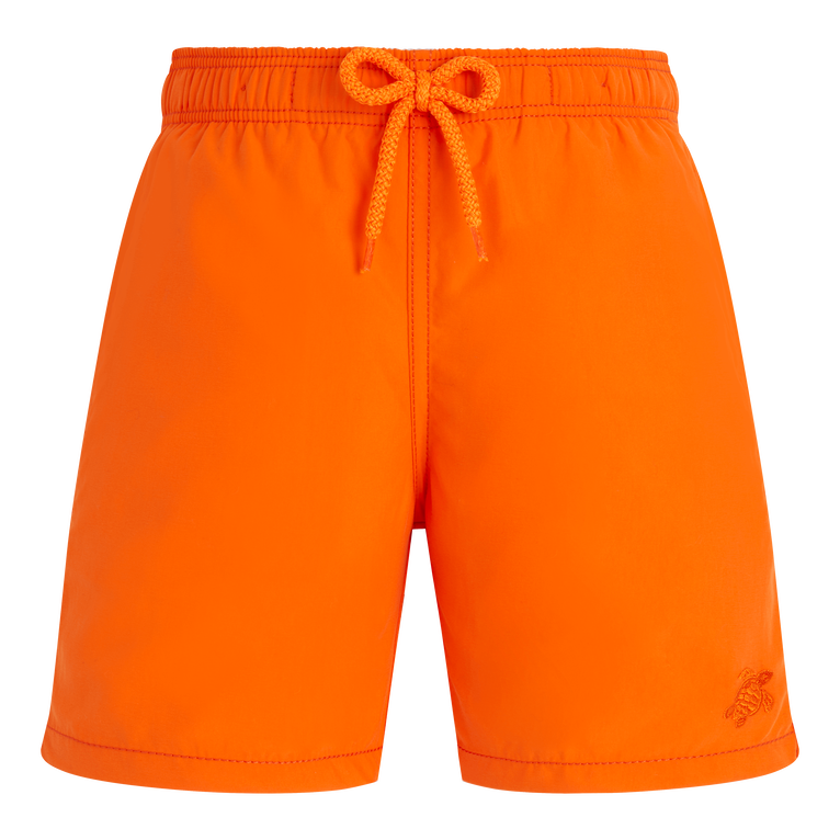 Vilebrequin Boys Swim Shorts Solid - Jack - Orange - Size 4