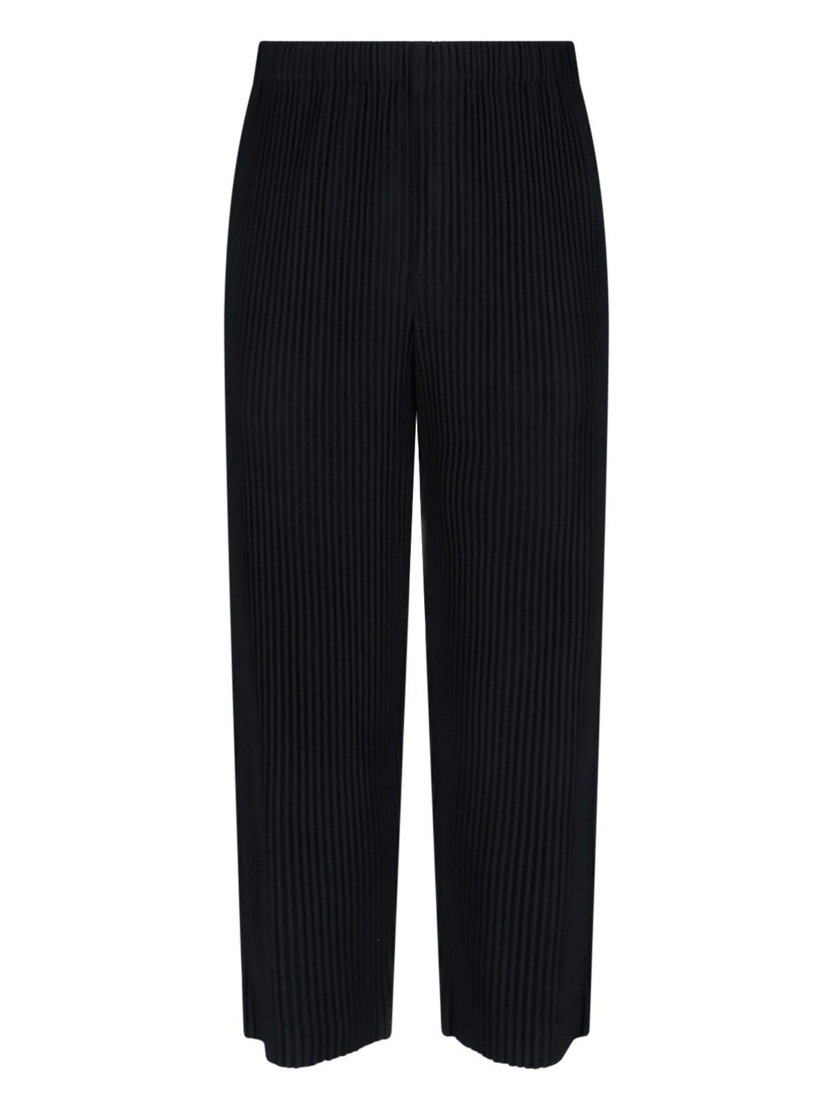 Homme Plissé Issey Miyake 褶皱锥形裤腿长裤