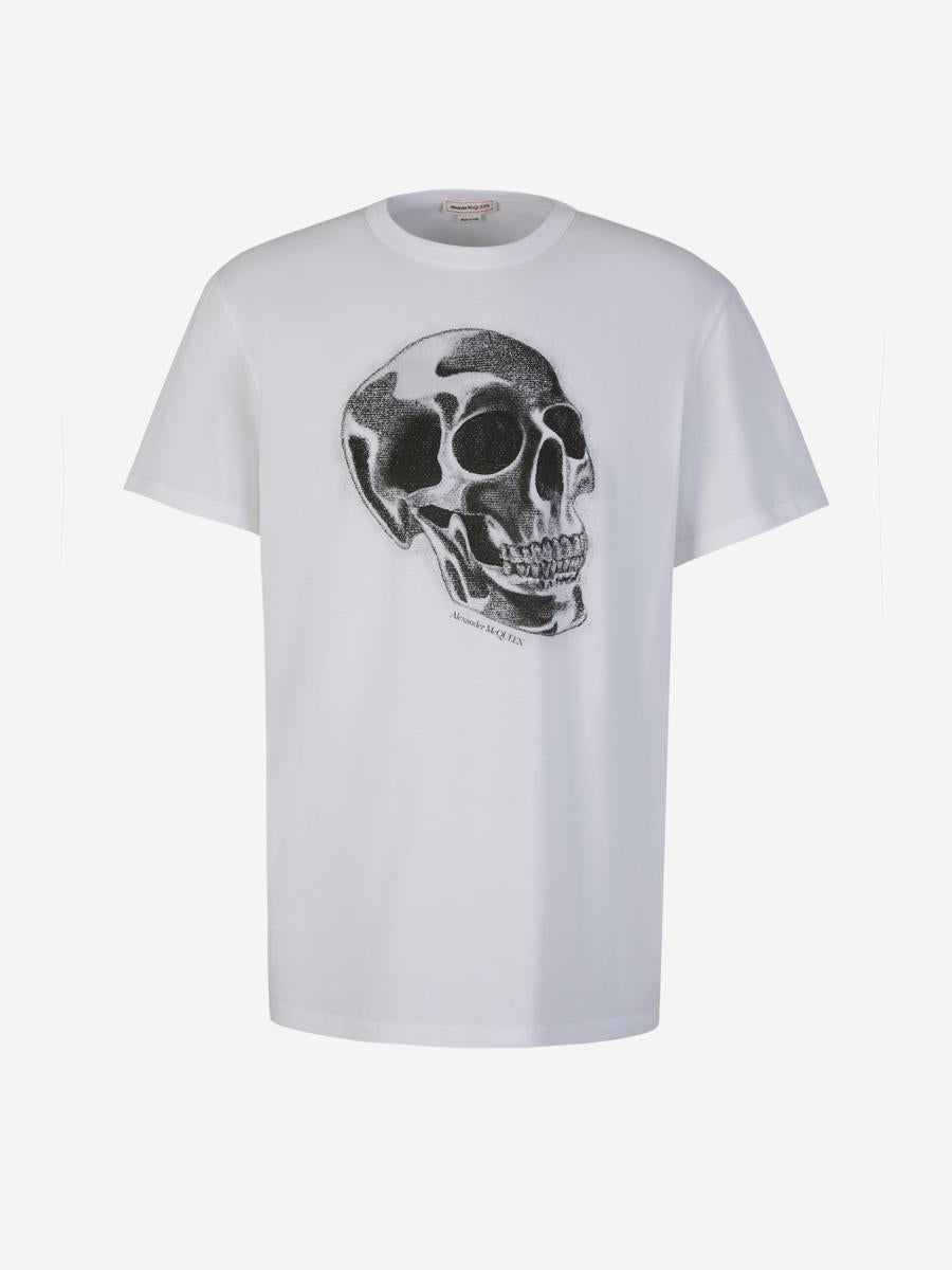 Alexander McQueen Printed Cotton T-Shirt
