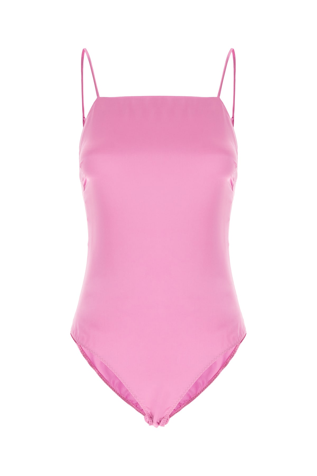 Max Mara Pianoforte Fuchsia Silk Bodysuit