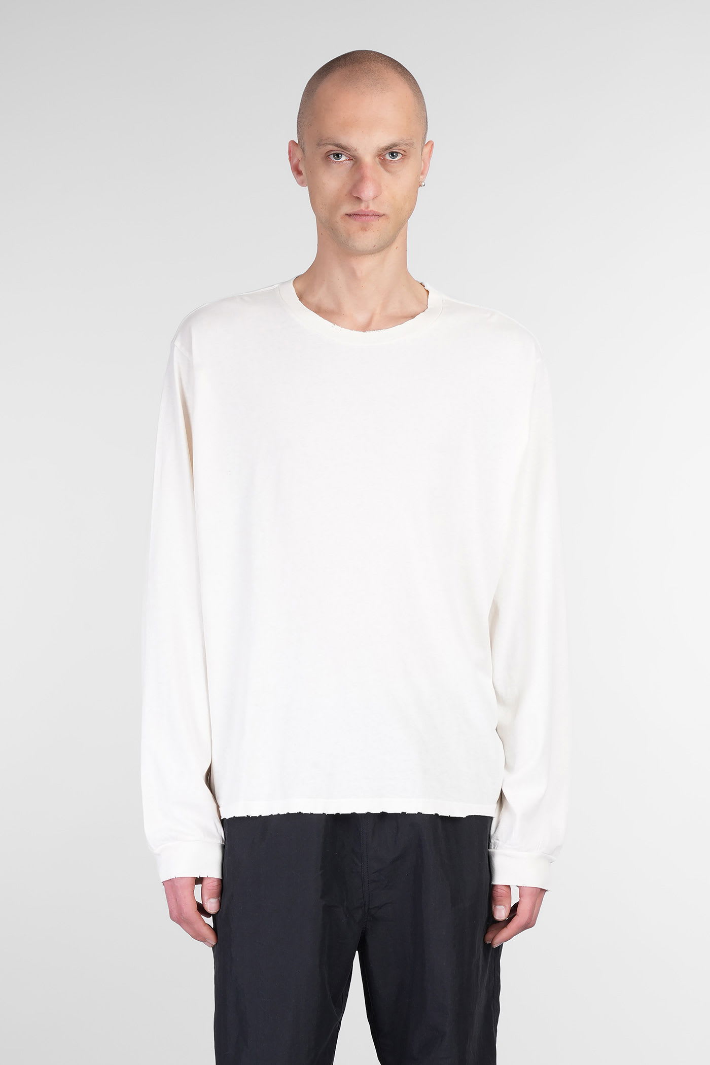 John Elliott T-shirt In Beige Cotton