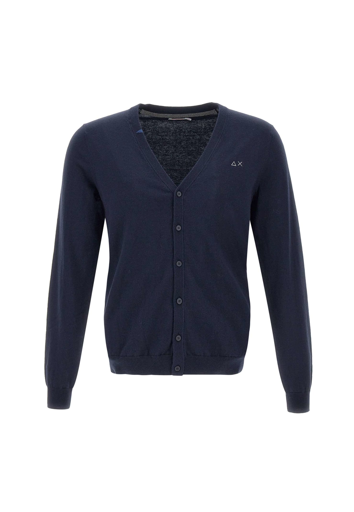 Sun 68 solid Cotton And Wool Cardigan Cardigan