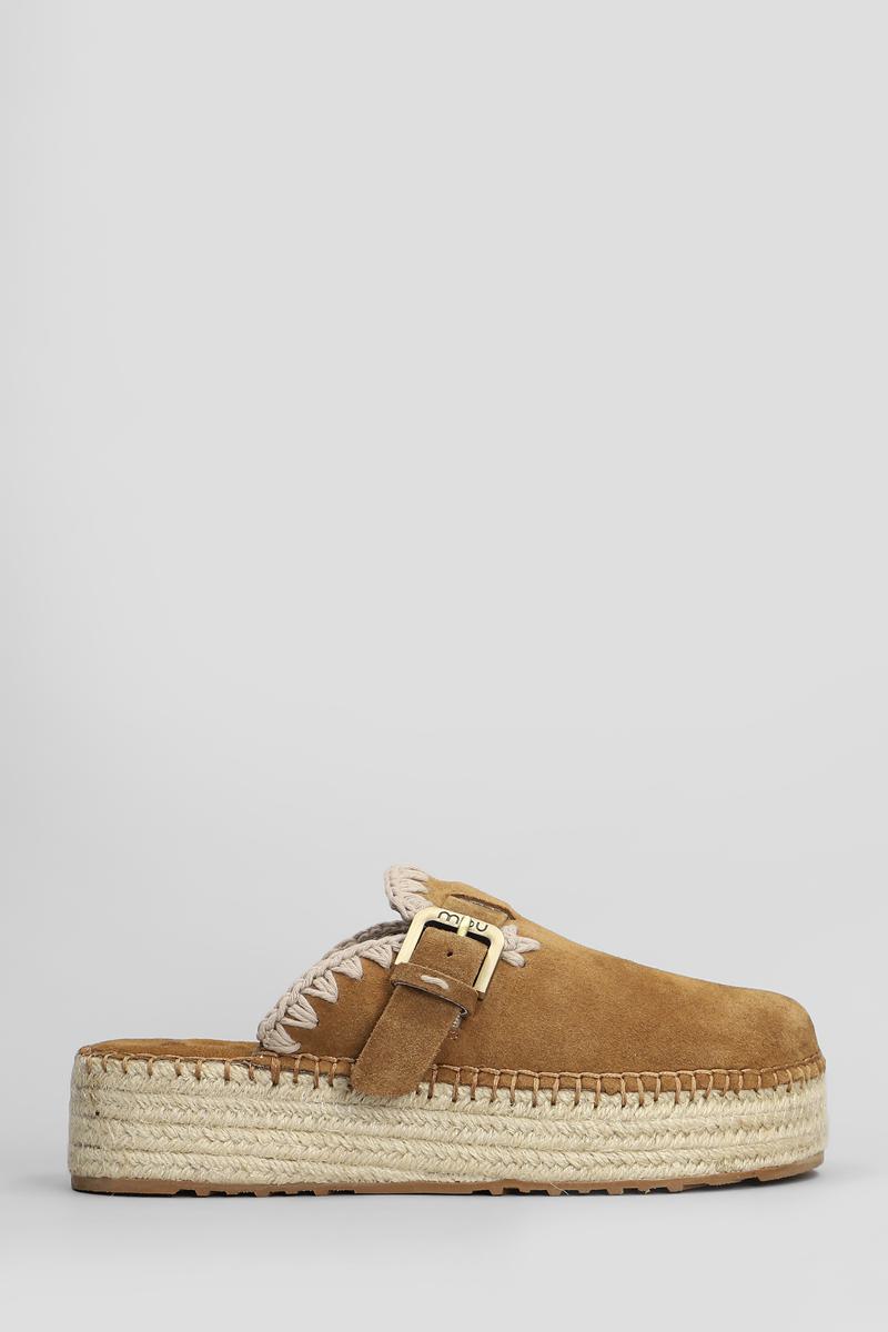 Mou Jute Clog Plain Slipper-Mule