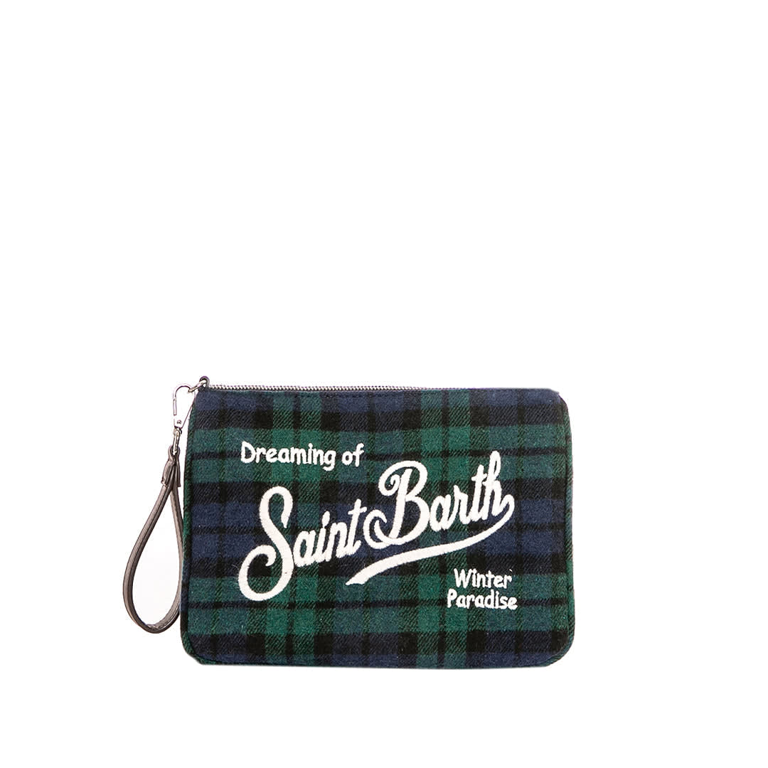 MC2 Saint Barth Parisienne Tartan Cross-body Pouch Bag