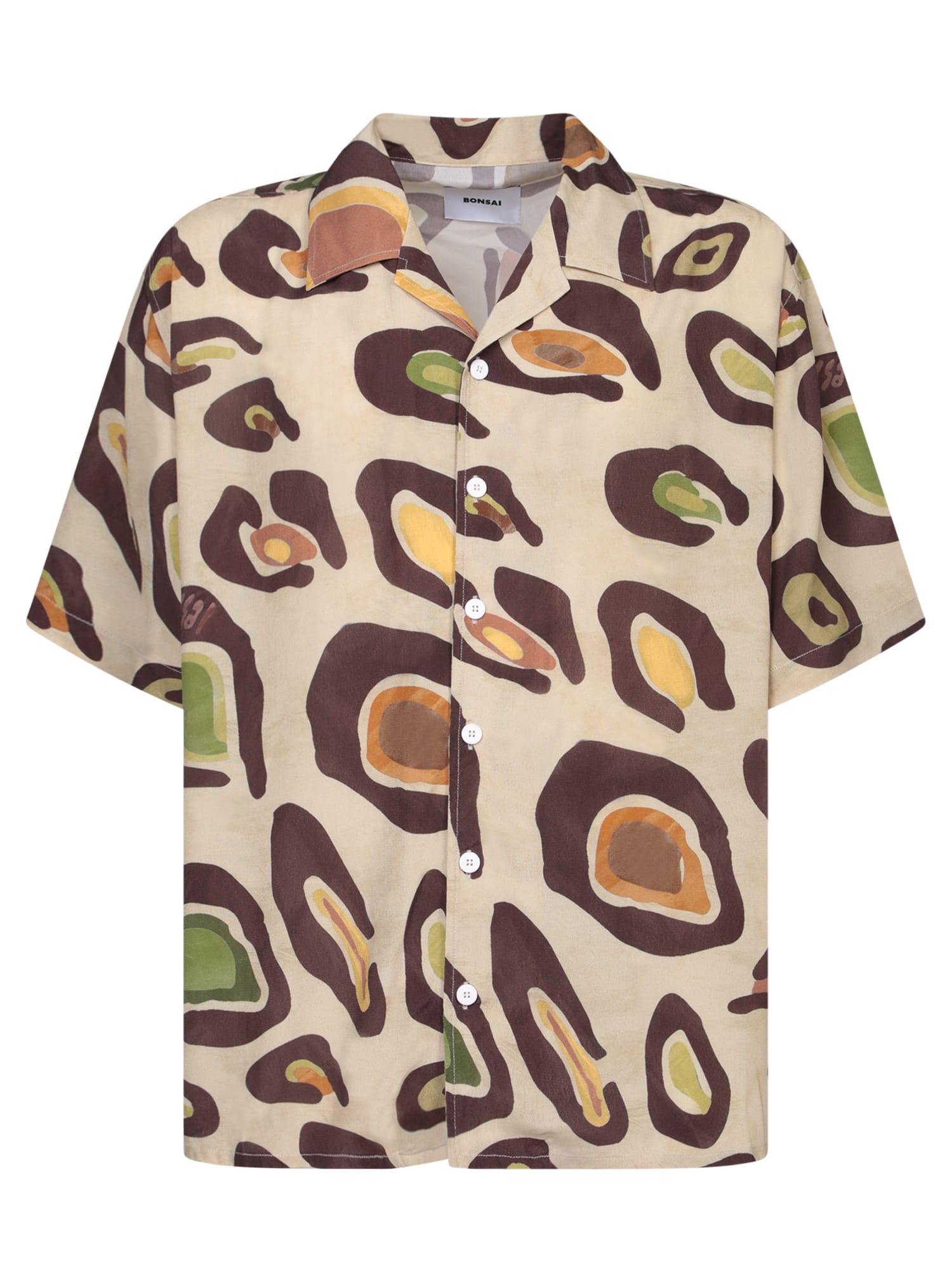 Bonsai Short Sleeves Beige Shirt