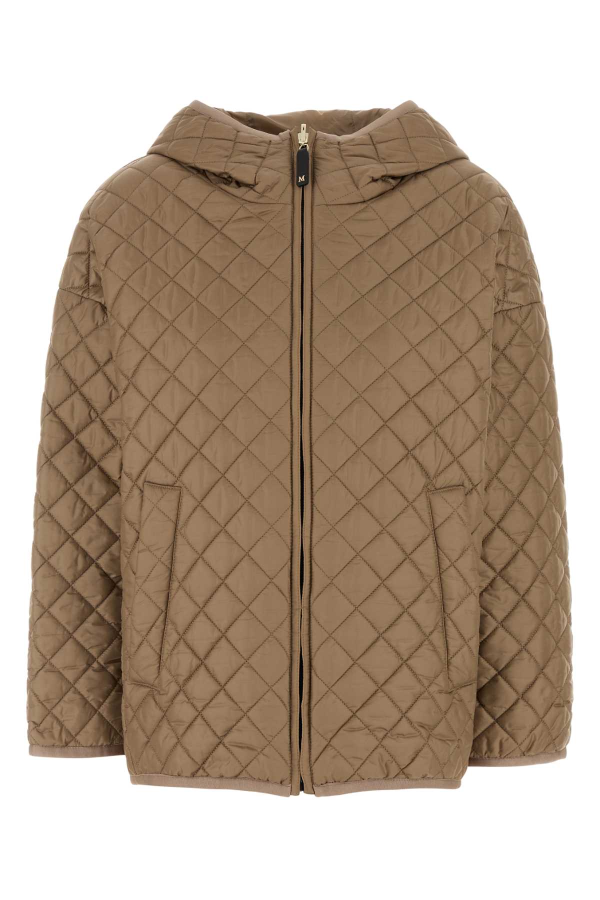 Max Mara The Cube Camel Polyester Leo Reversible Jacket