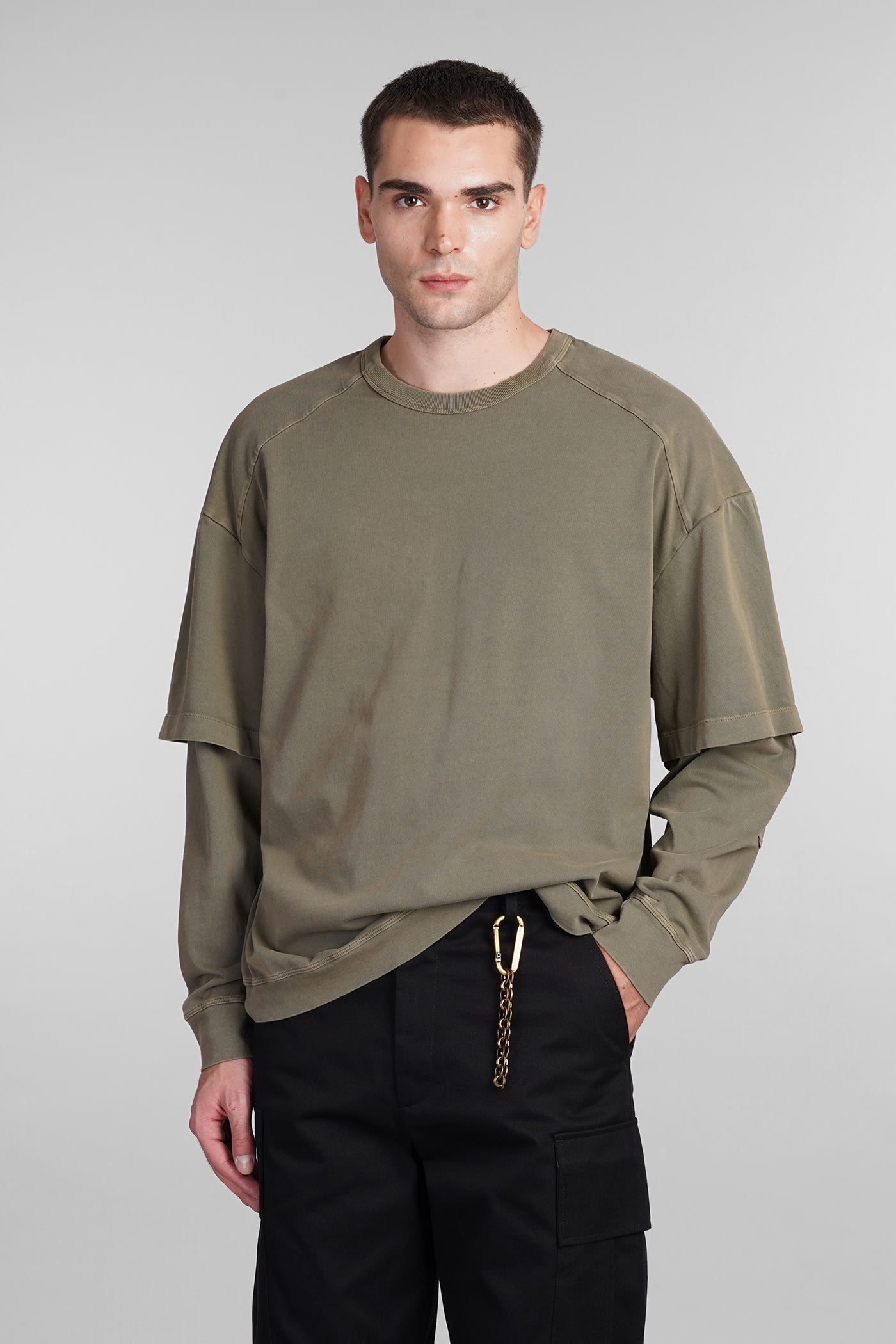 DARKPARK Theo T-shirt In Green Cotton