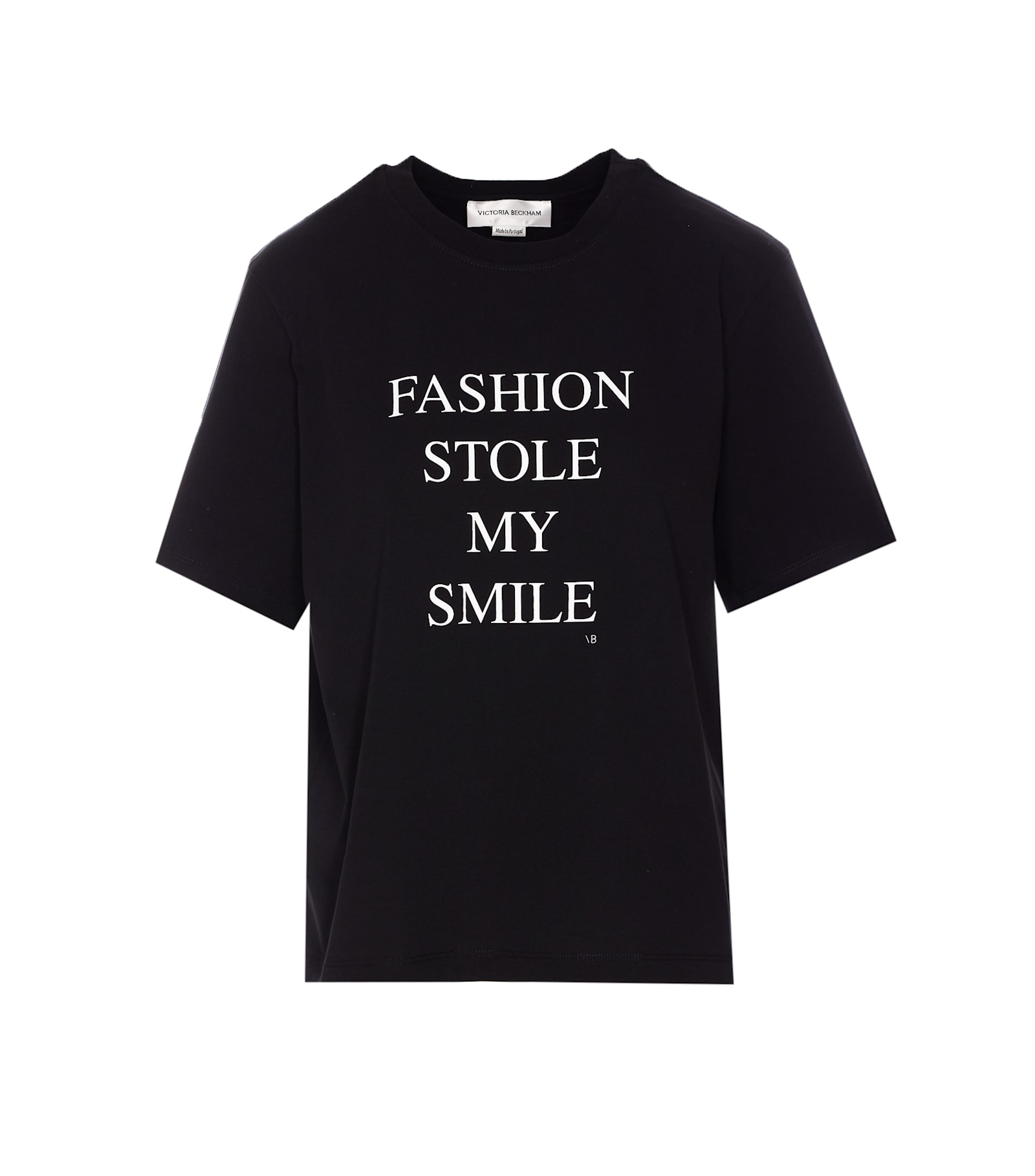 Victoria Beckham Slogan Fashion Stole T-shirt