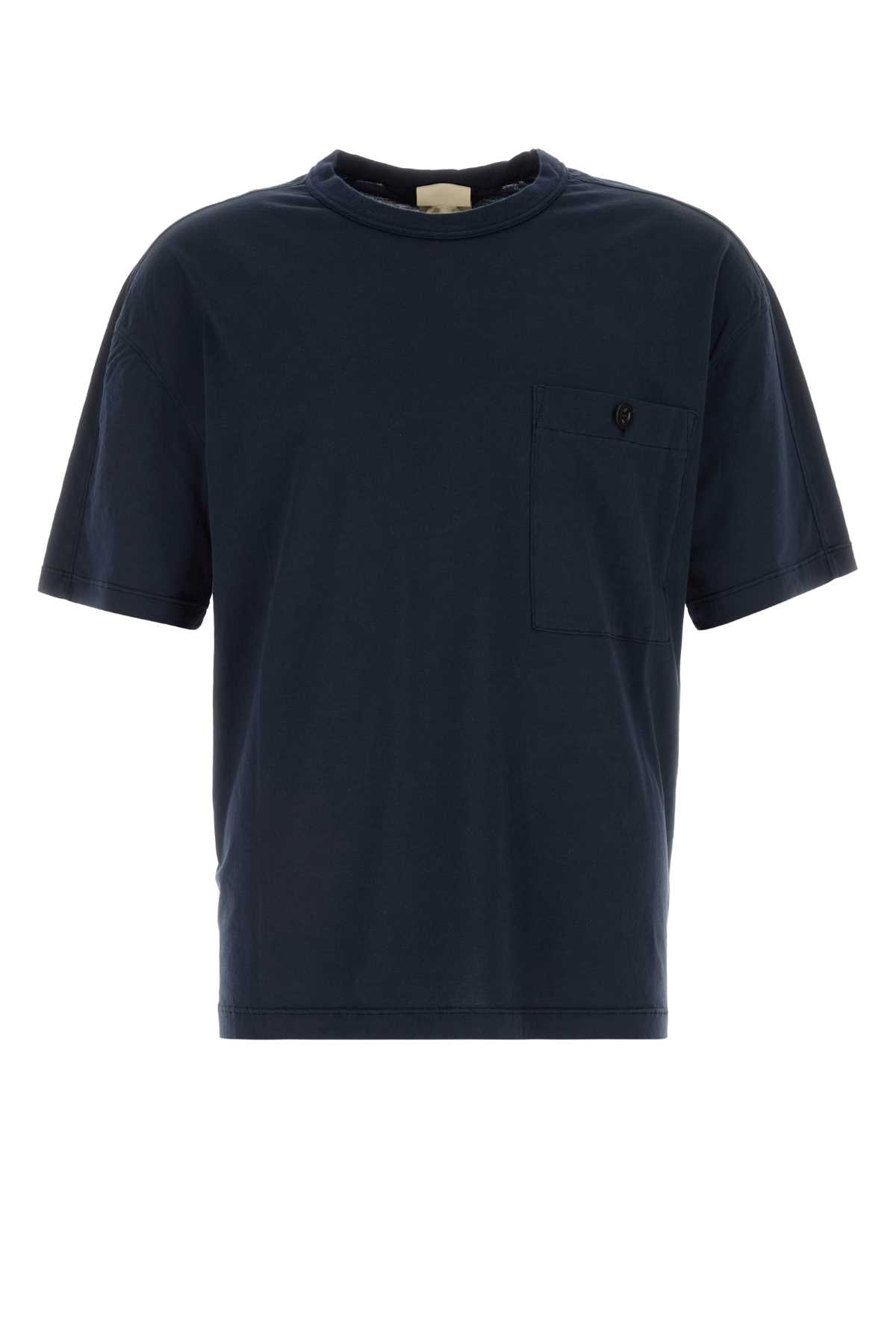 Ten C Navy Blue Cotton T-shirt