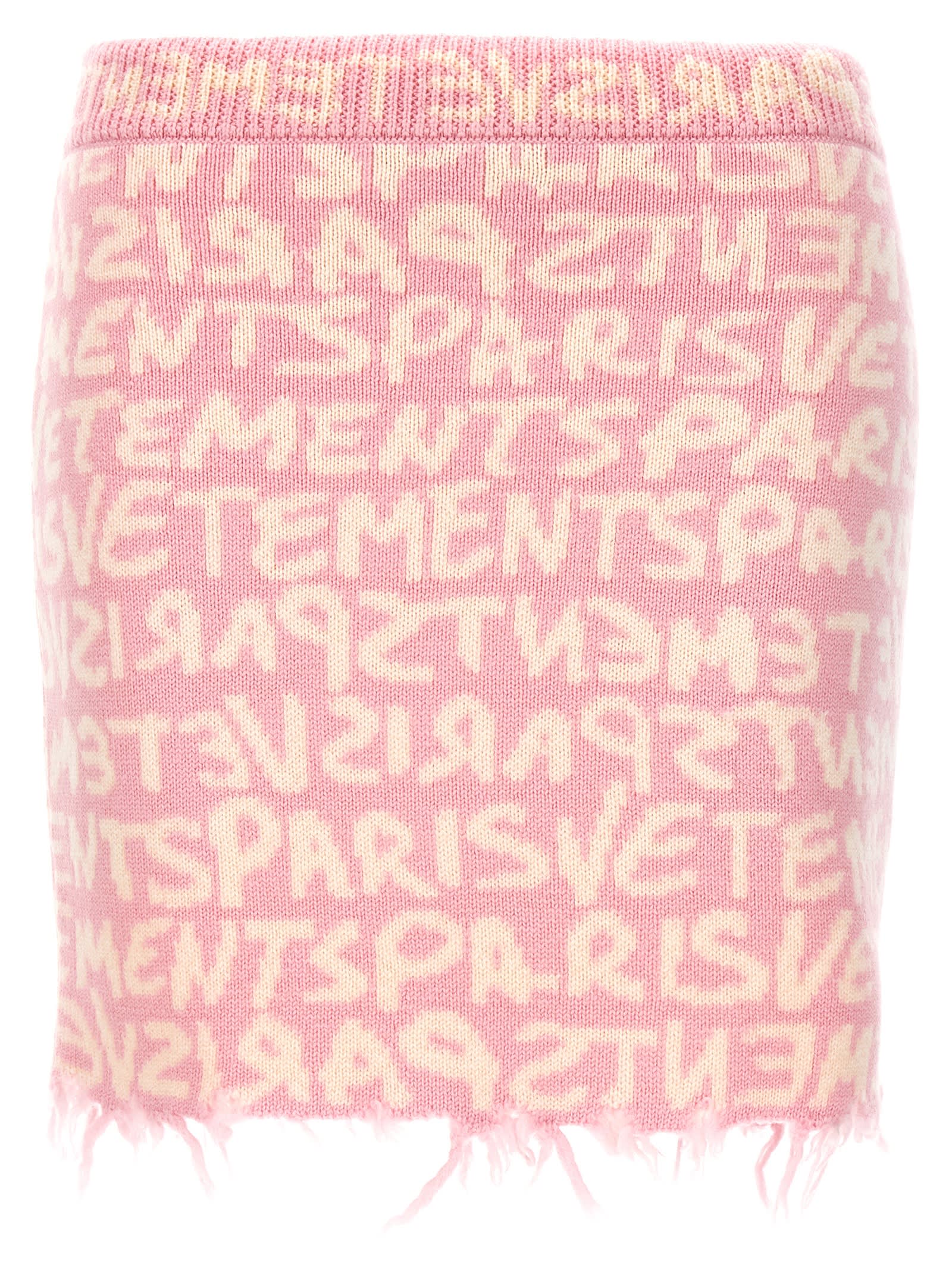 VETEMENTS graffiti Monogram Skirt