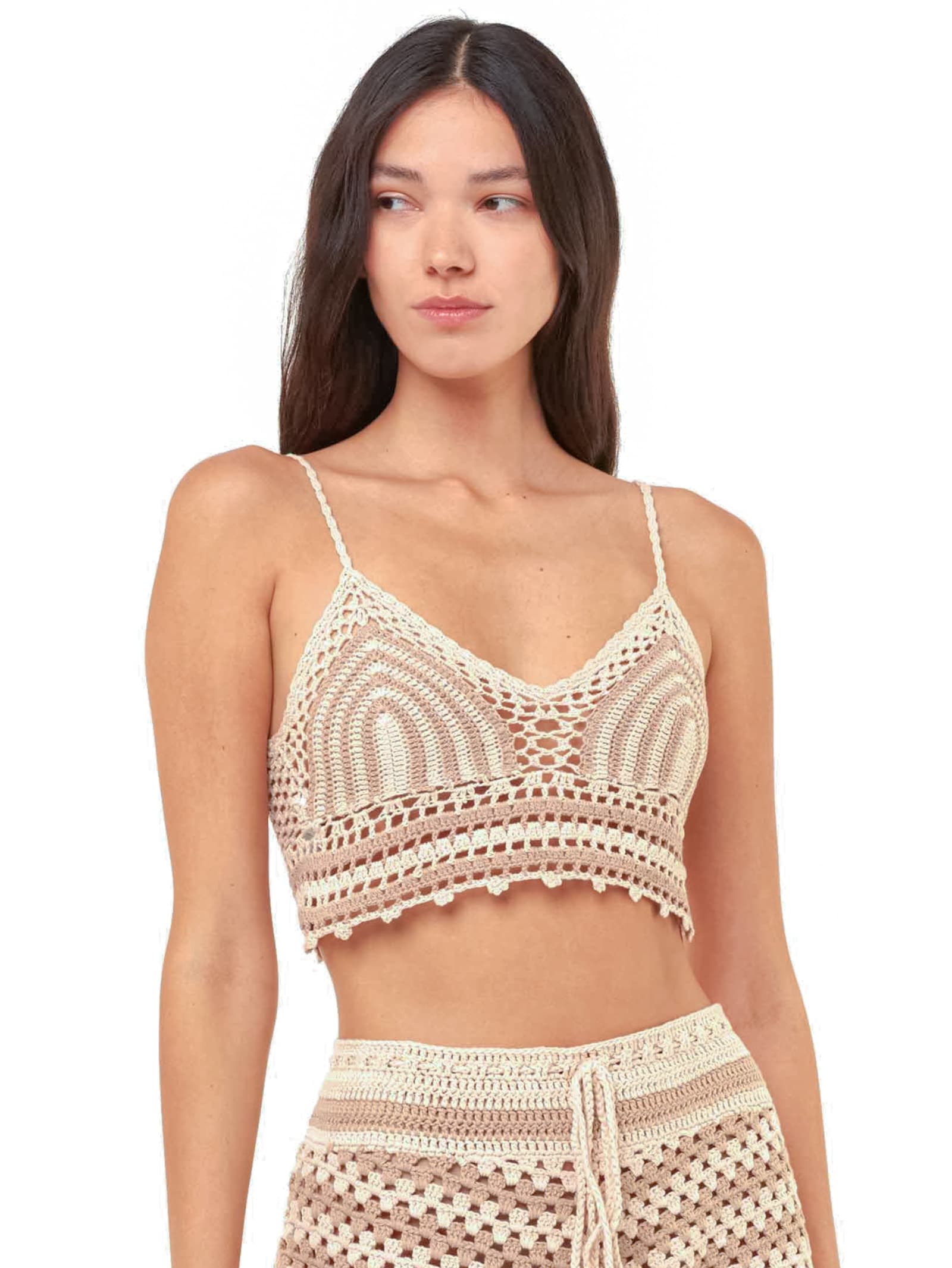MC2 Saint Barth Multicolor Crochet Top