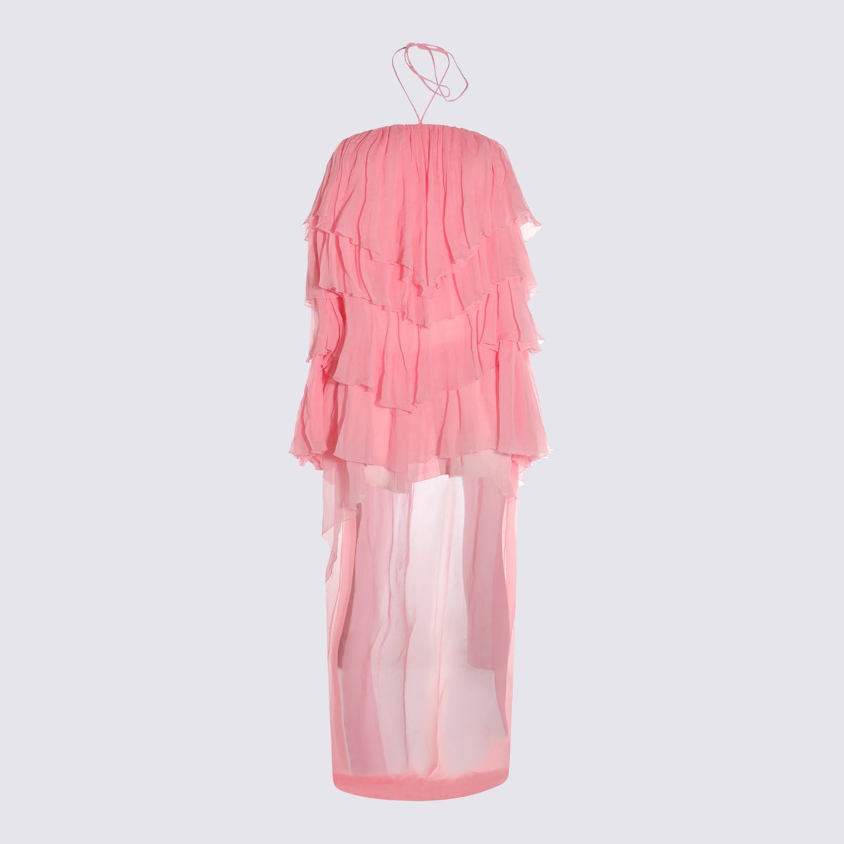 Blumarine Pink Silk Dress