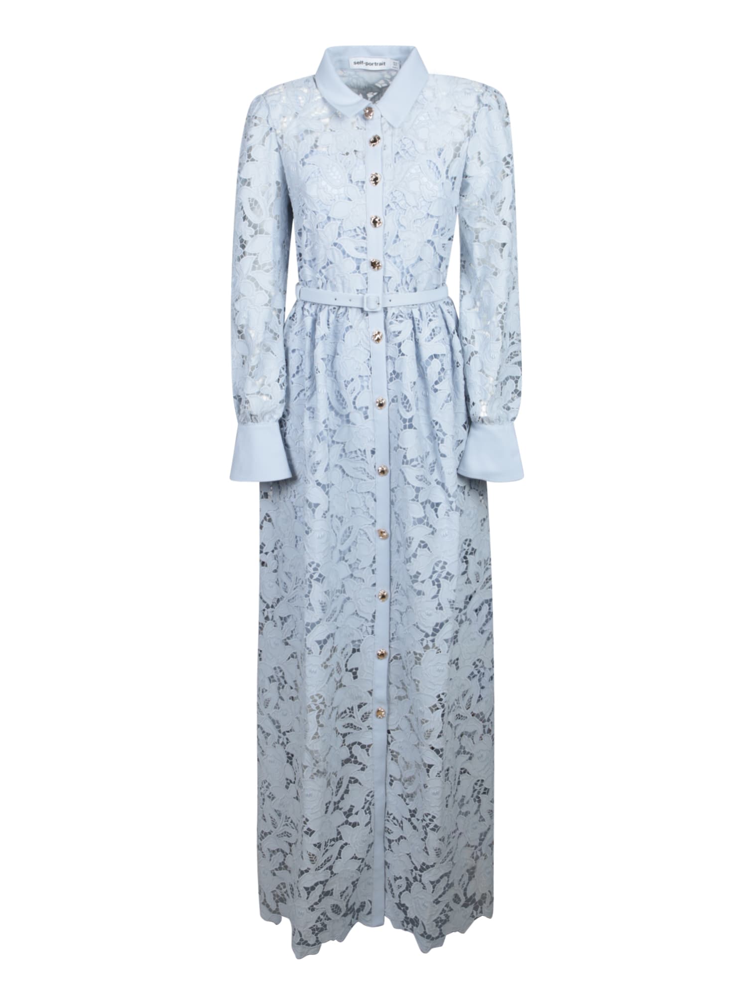 self-portrait Blue Lace Dress