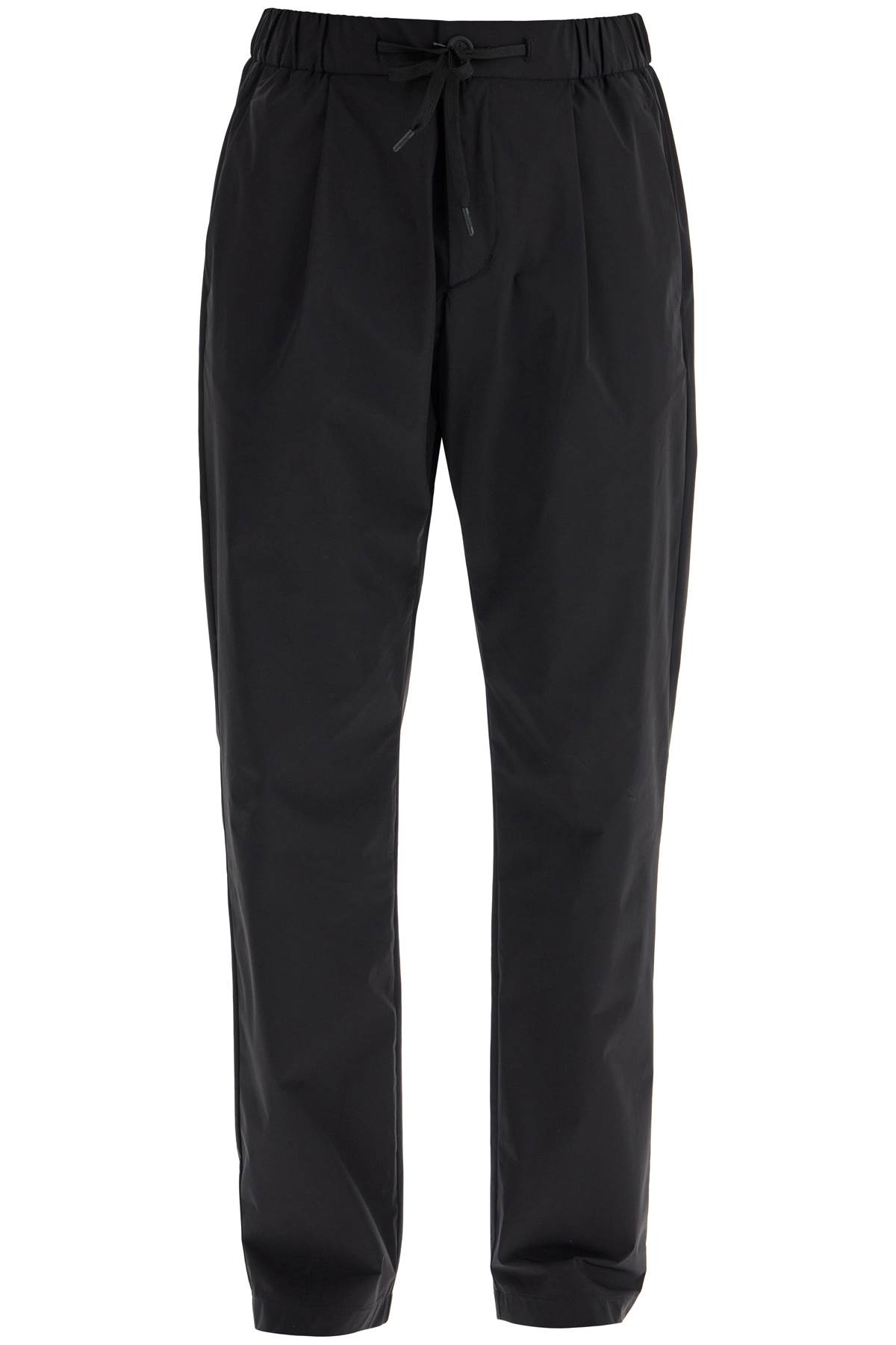 Herno High-waisted Black Nylon Womens Pants