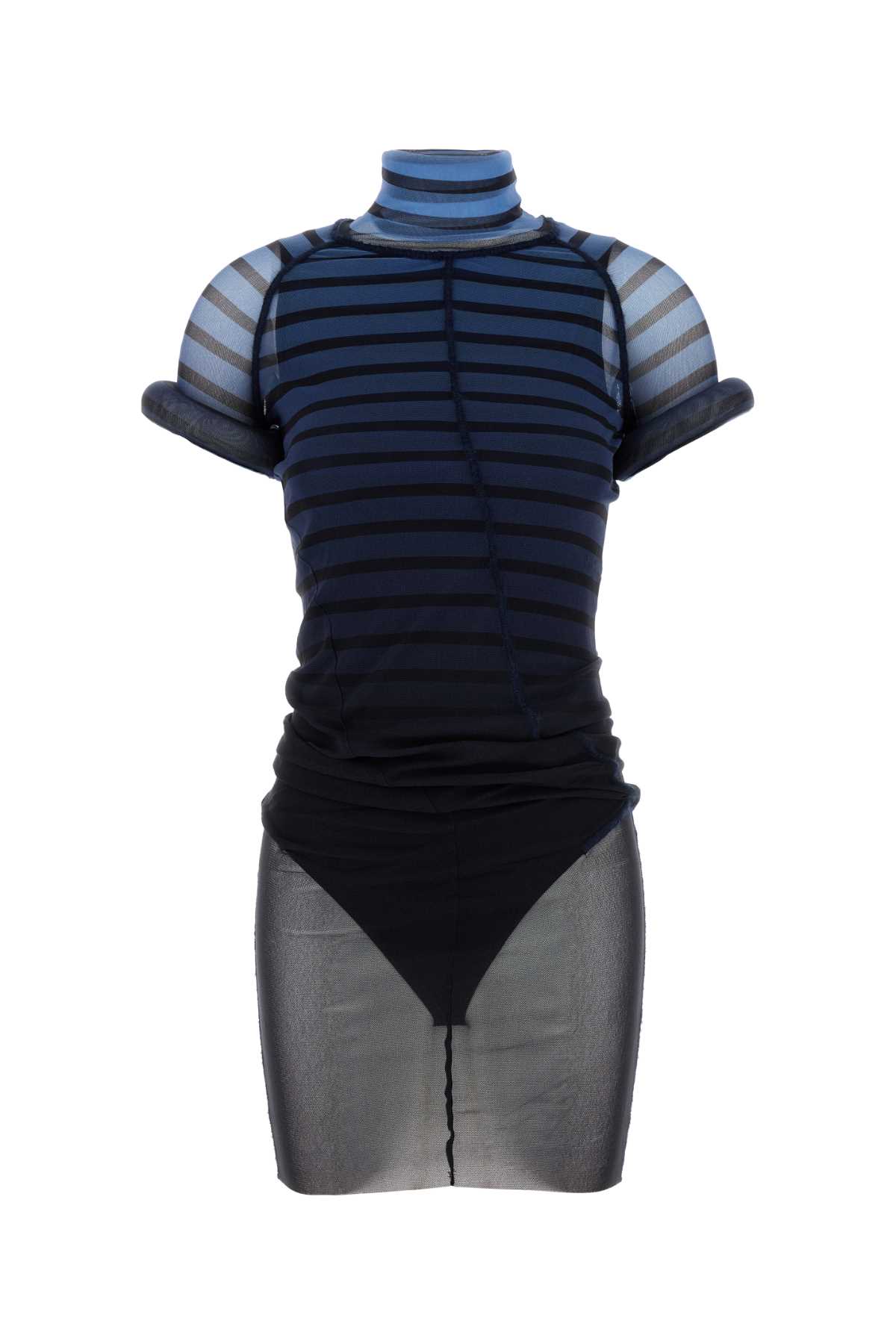 Jean Paul Gaultier Printed Mesh Dress
