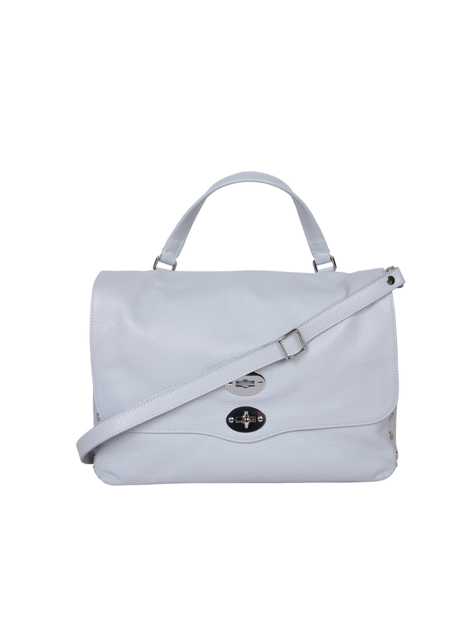 Zanellato Postina Daily M Light Grey Leather Bag